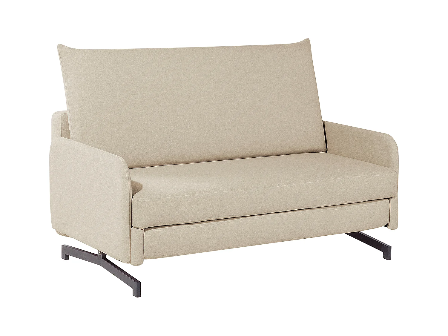 Canapé-lit 2 places BELFAST Tissu Beige