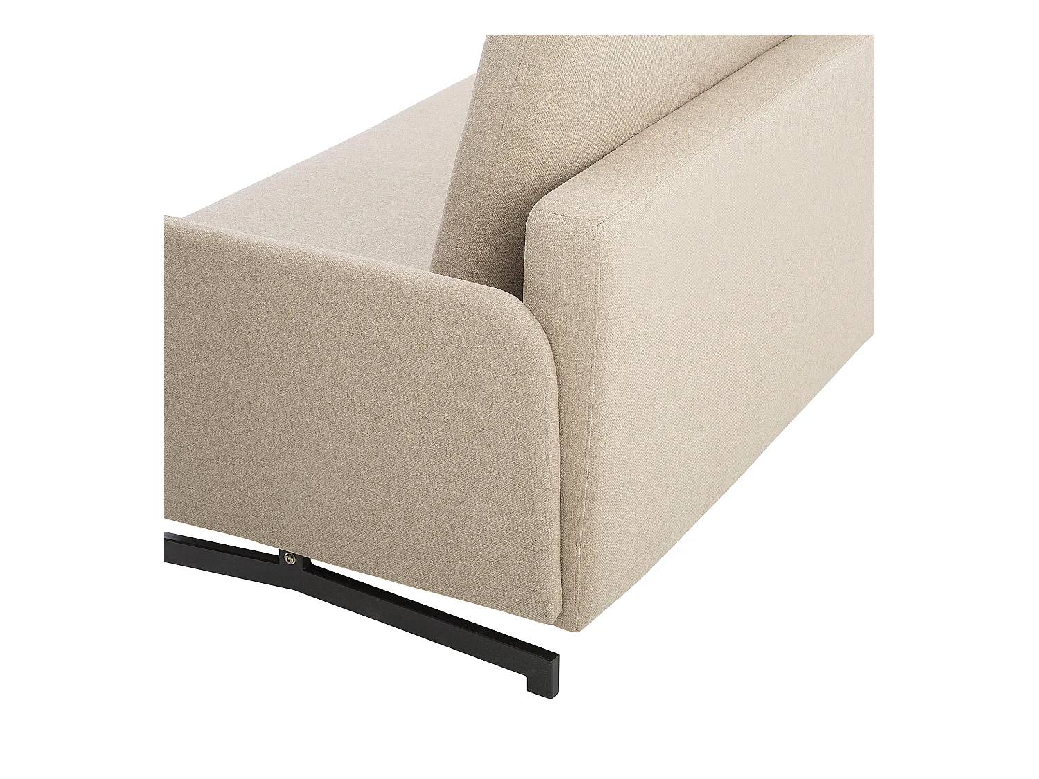 Canapé-lit 2 places BELFAST Tissu Beige