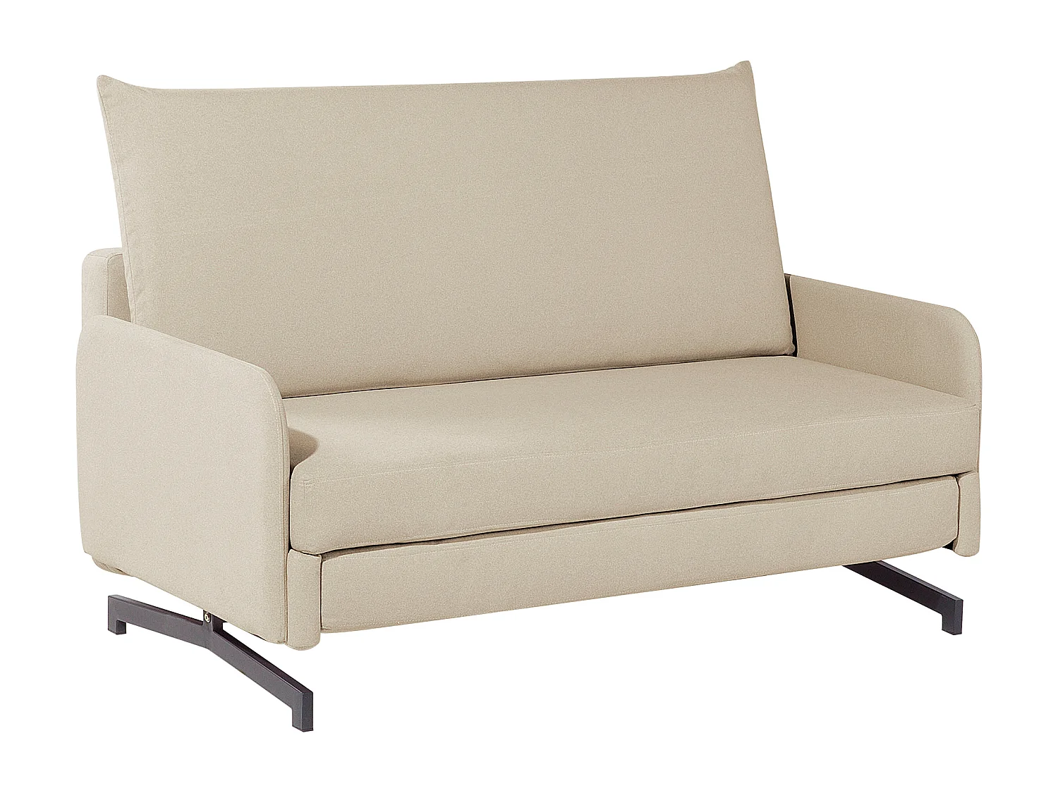 Slaapbank BELFAST Stof Beige 2-zitter