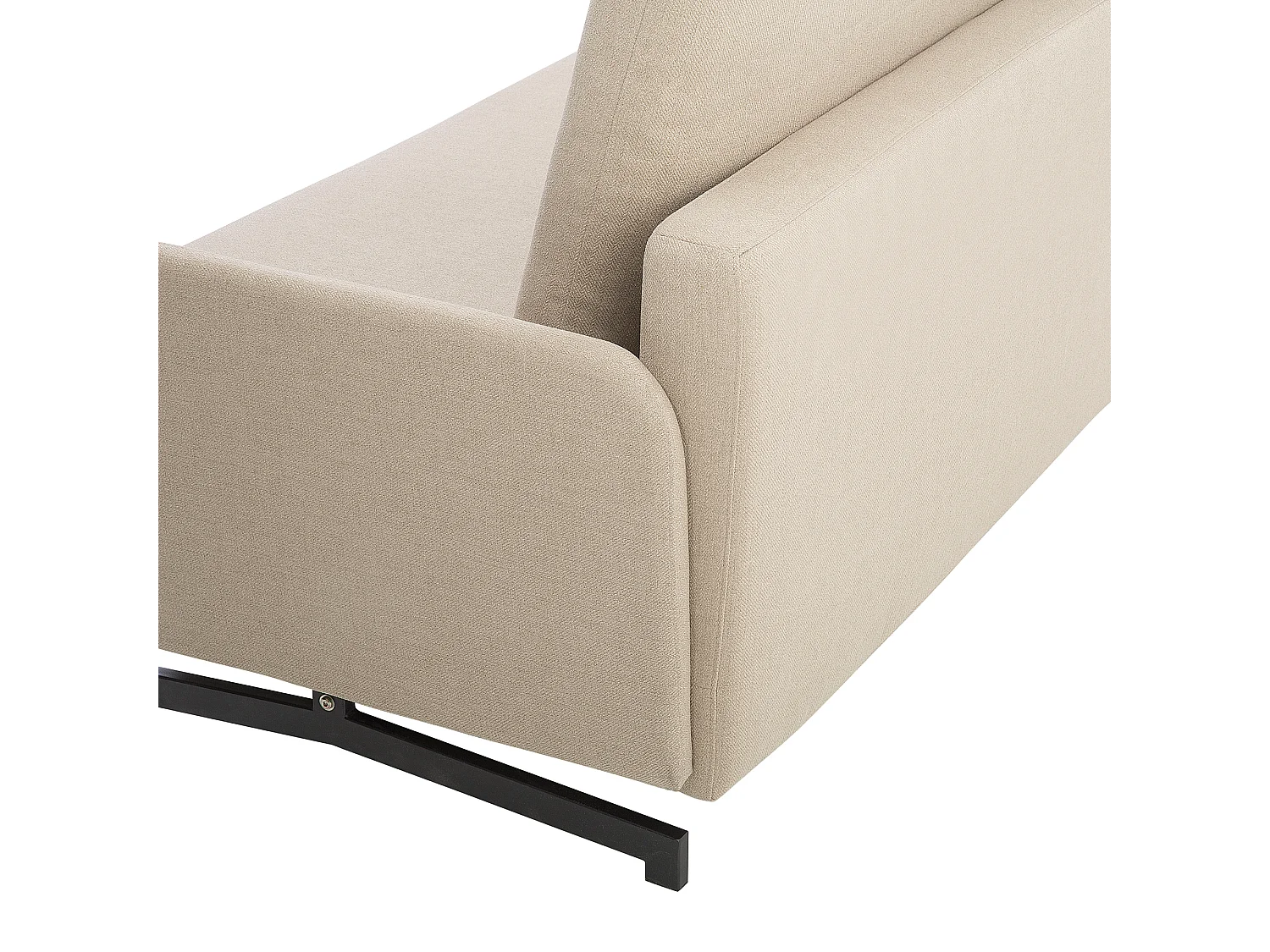 Divano letto BELFAST Tessuto Beige 2 posti