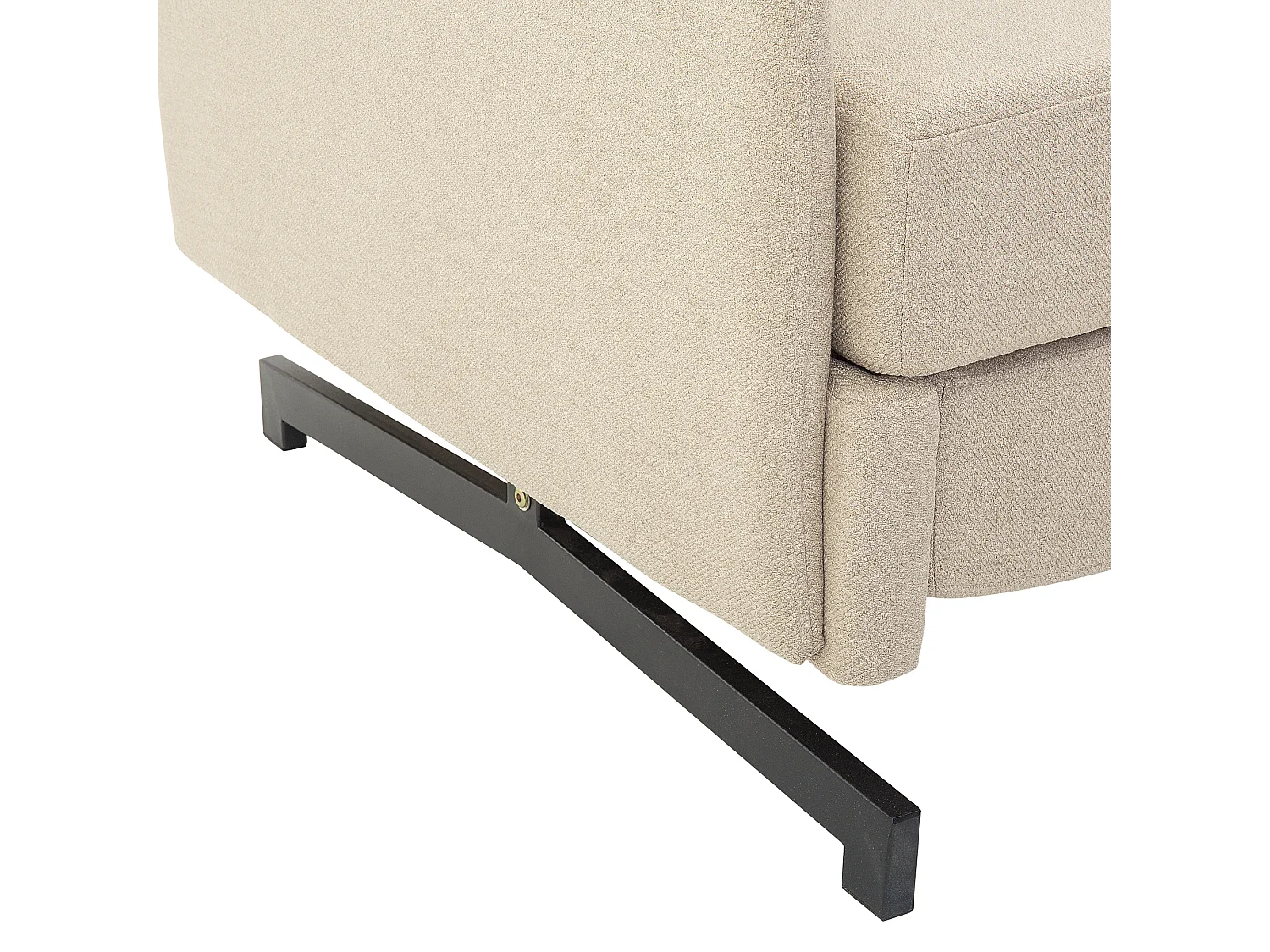 Divano letto BELFAST Tessuto Beige 2 posti