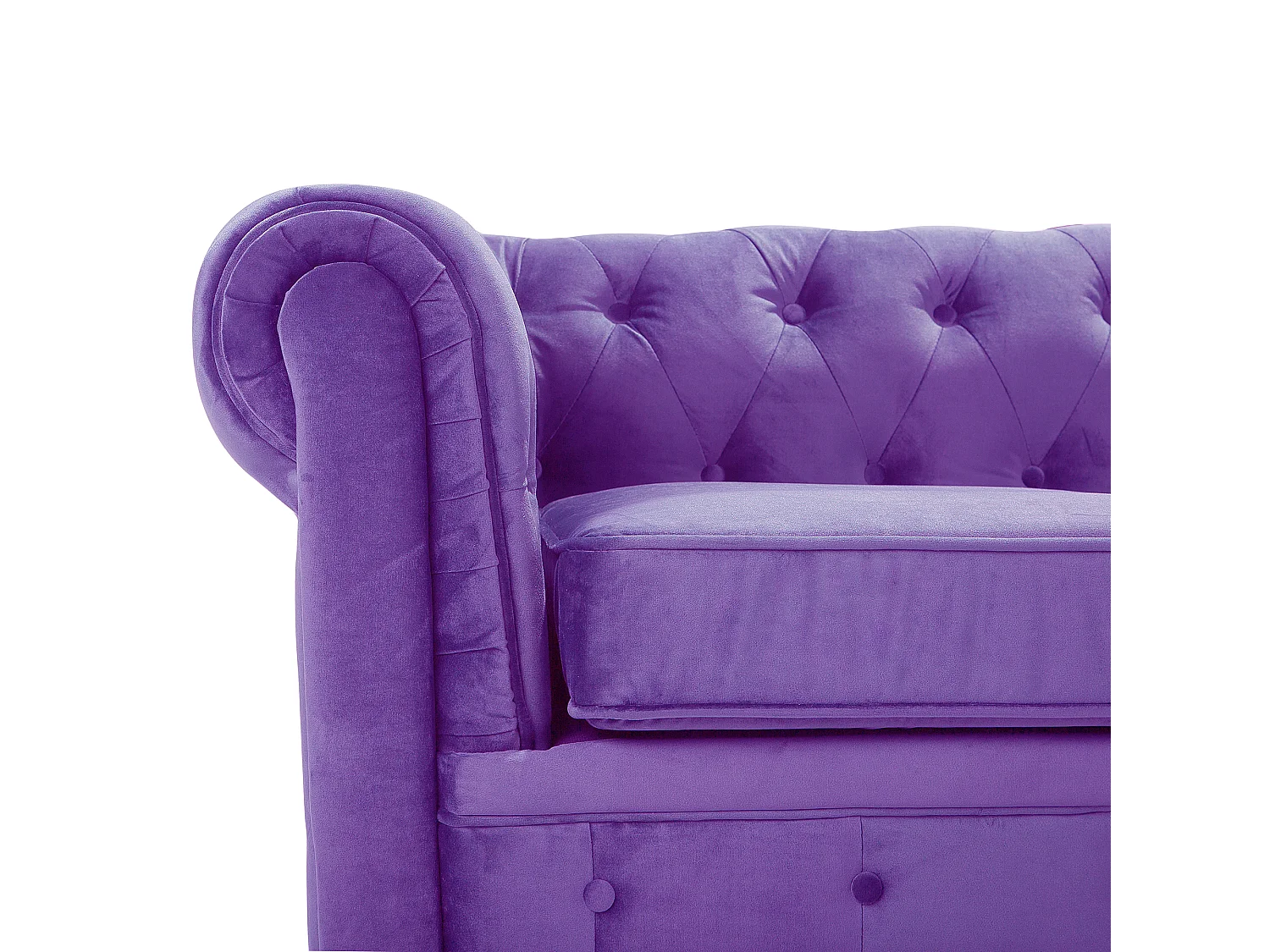 Divano CHESTERFIELD Velluto Viola 3 posti
