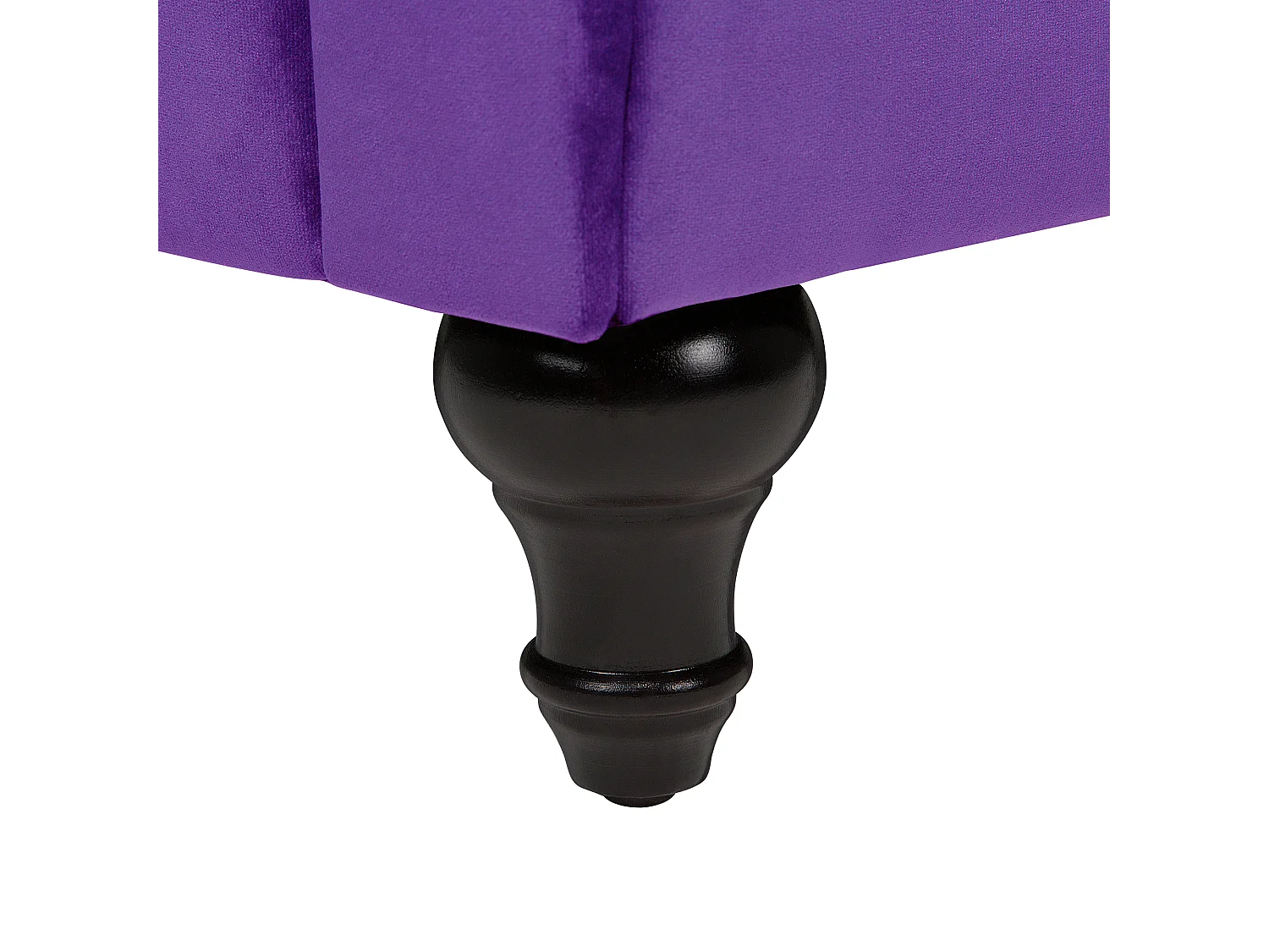 Klassisches Chesterfield Sofa Samtstoff Polstersofa violett Chesterfield