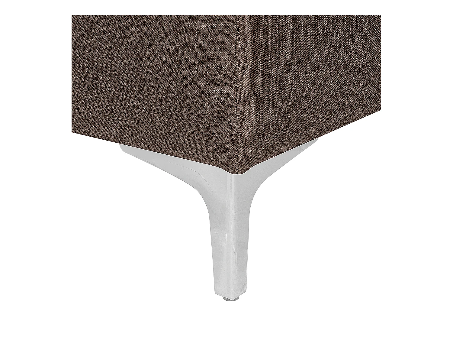 Canapé Angle à gauche Convertible Tissu Marron Foncé Moderne Classique Aberdeen