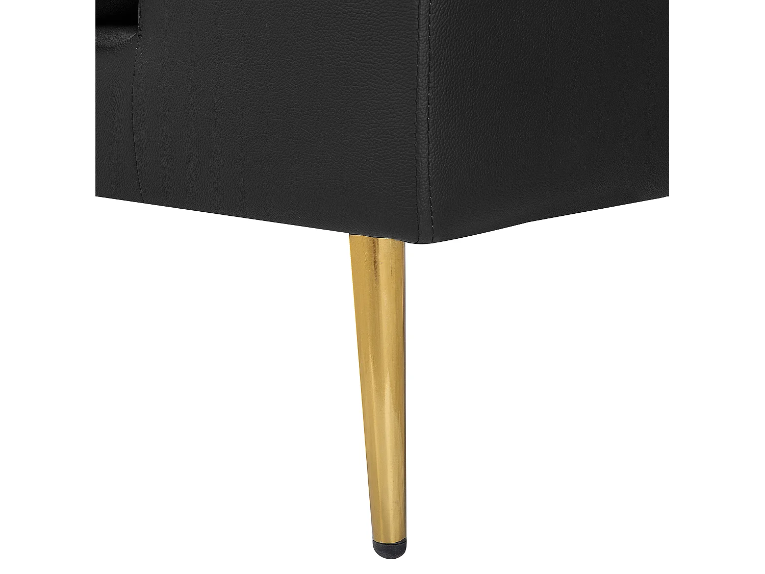 Bank TORGET Leer Zwart 3-zitter