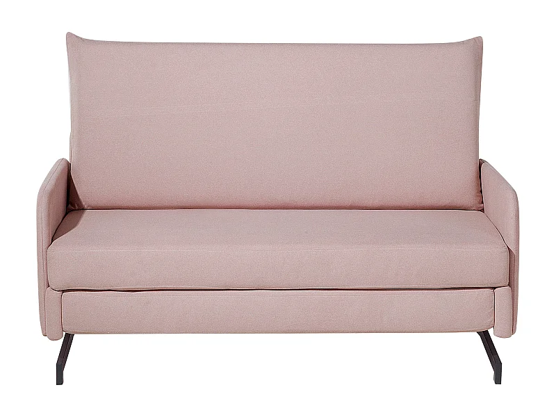Divano letto BELFAST Tessuto Rosa 2 posti