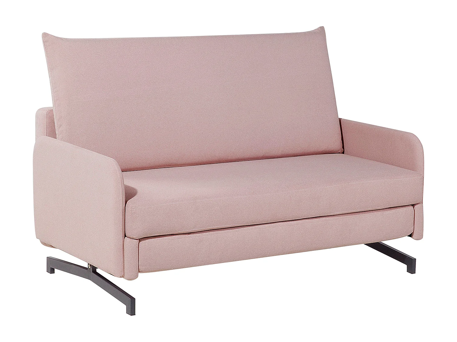 Canapé-lit 2 places BELFAST Tissu Rose