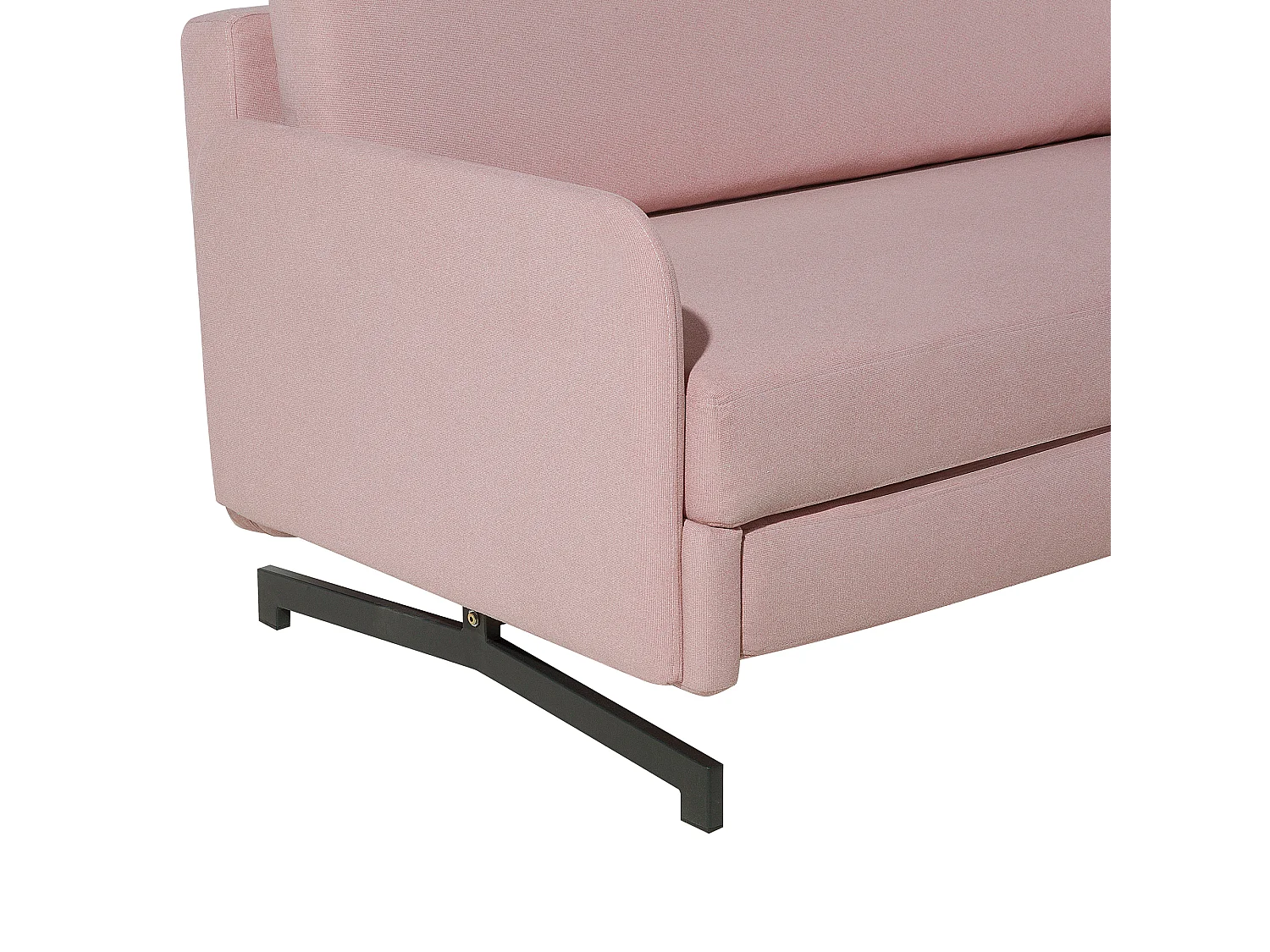 Canapé-lit 2 places BELFAST Tissu Rose