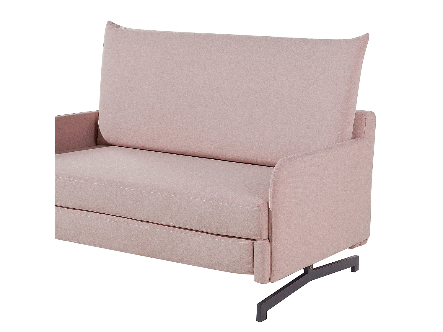 Canapé-lit 2 places BELFAST Tissu Rose