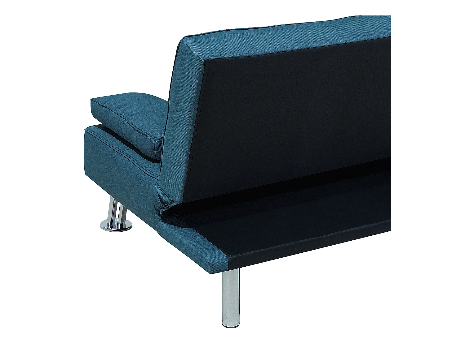 Canapé-lit 3 places ROXEN Tissu Bleu