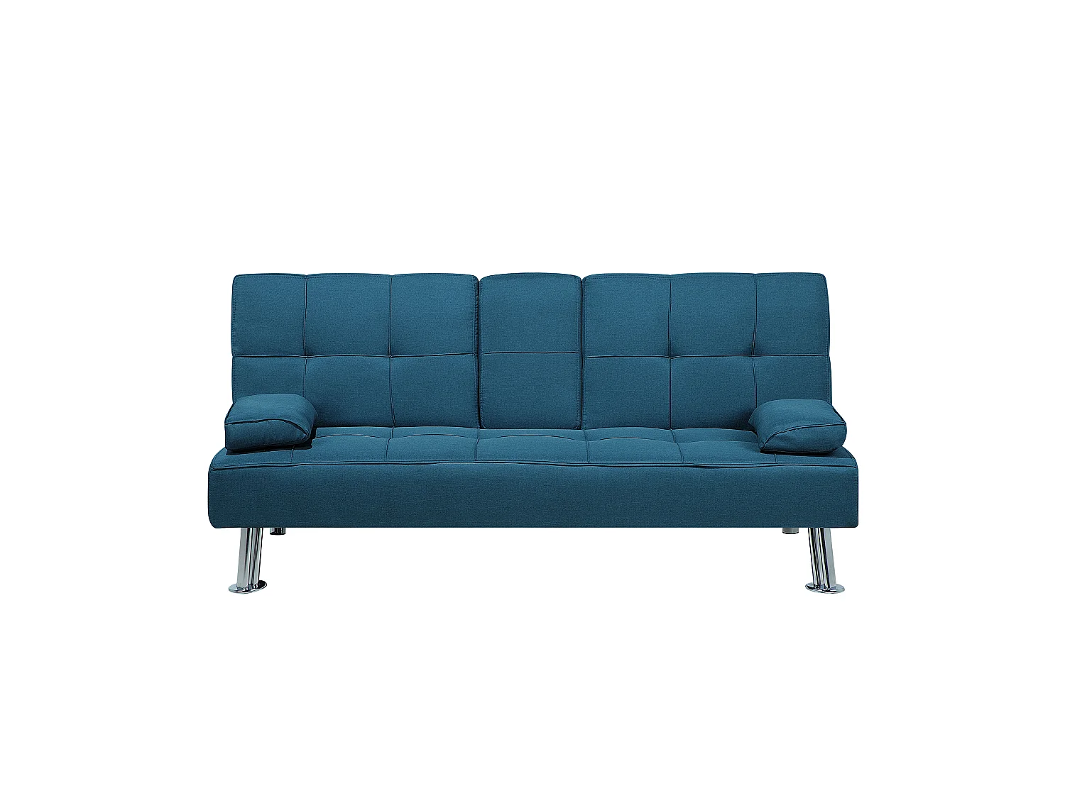 Canapé-lit 3 places ROXEN Tissu Bleu