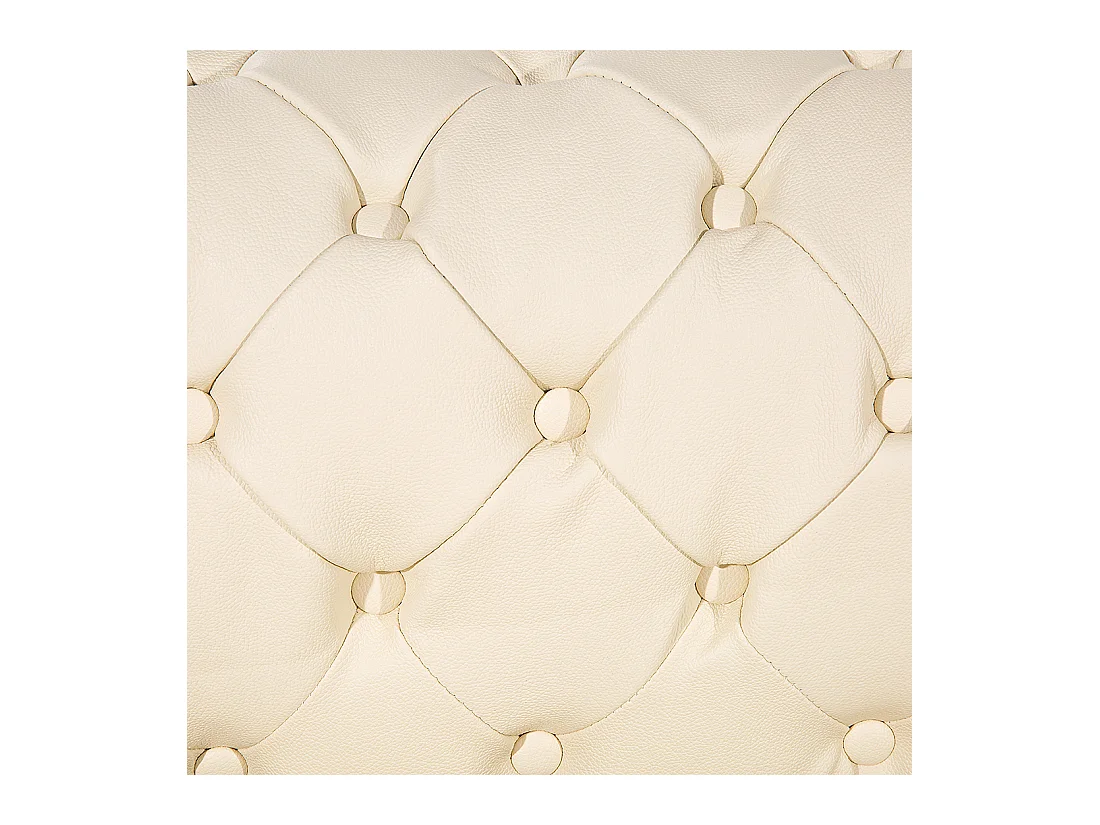 Canapé 3 places CHESTERFIELD Cuir Beige clair