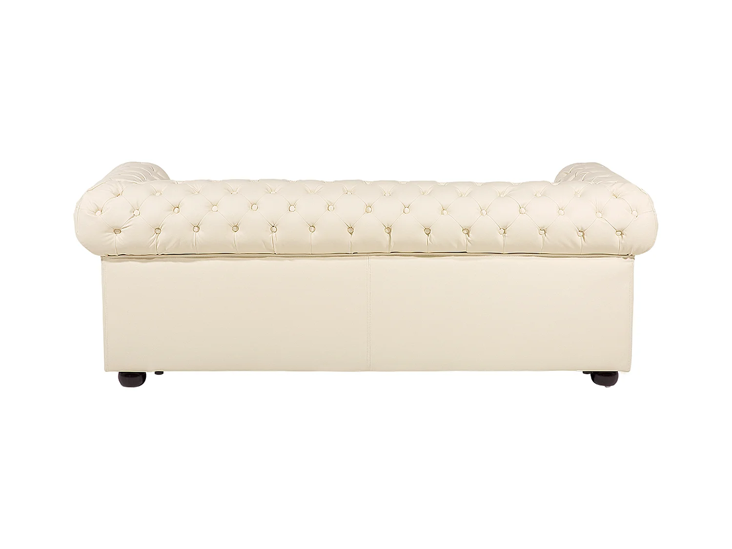 Canapé 3 places CHESTERFIELD Cuir Beige clair