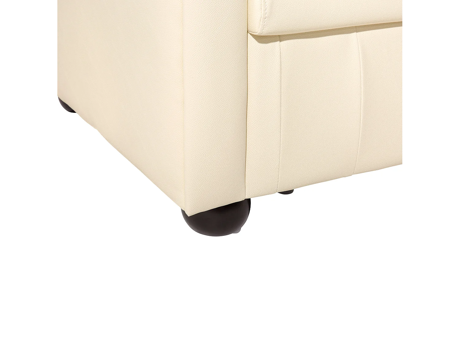 Canapé 3 places CHESTERFIELD Cuir Beige clair