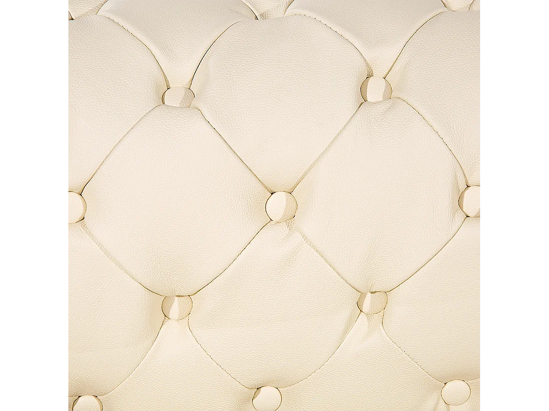 Canapé 3 places CHESTERFIELD Cuir Beige clair