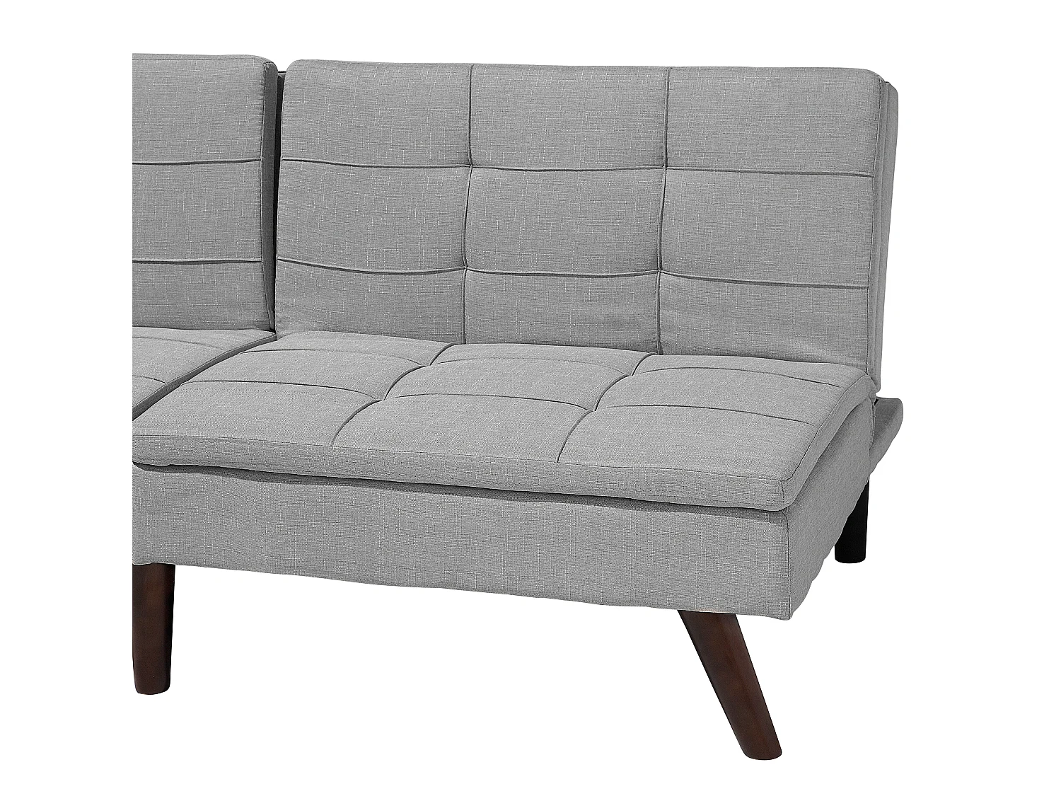 Schlafsofa individuell verstellbare Rückenlehne Polsterbezug hellgrau Ronne