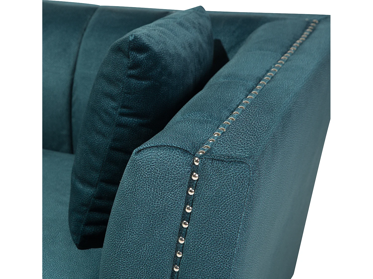 Bank GAULA Fluweel Blauwgroen 3-zitter