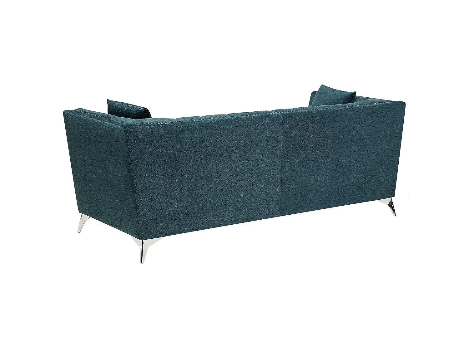 Sofá GAULA Veludo Azul esverdeado 3 lugares