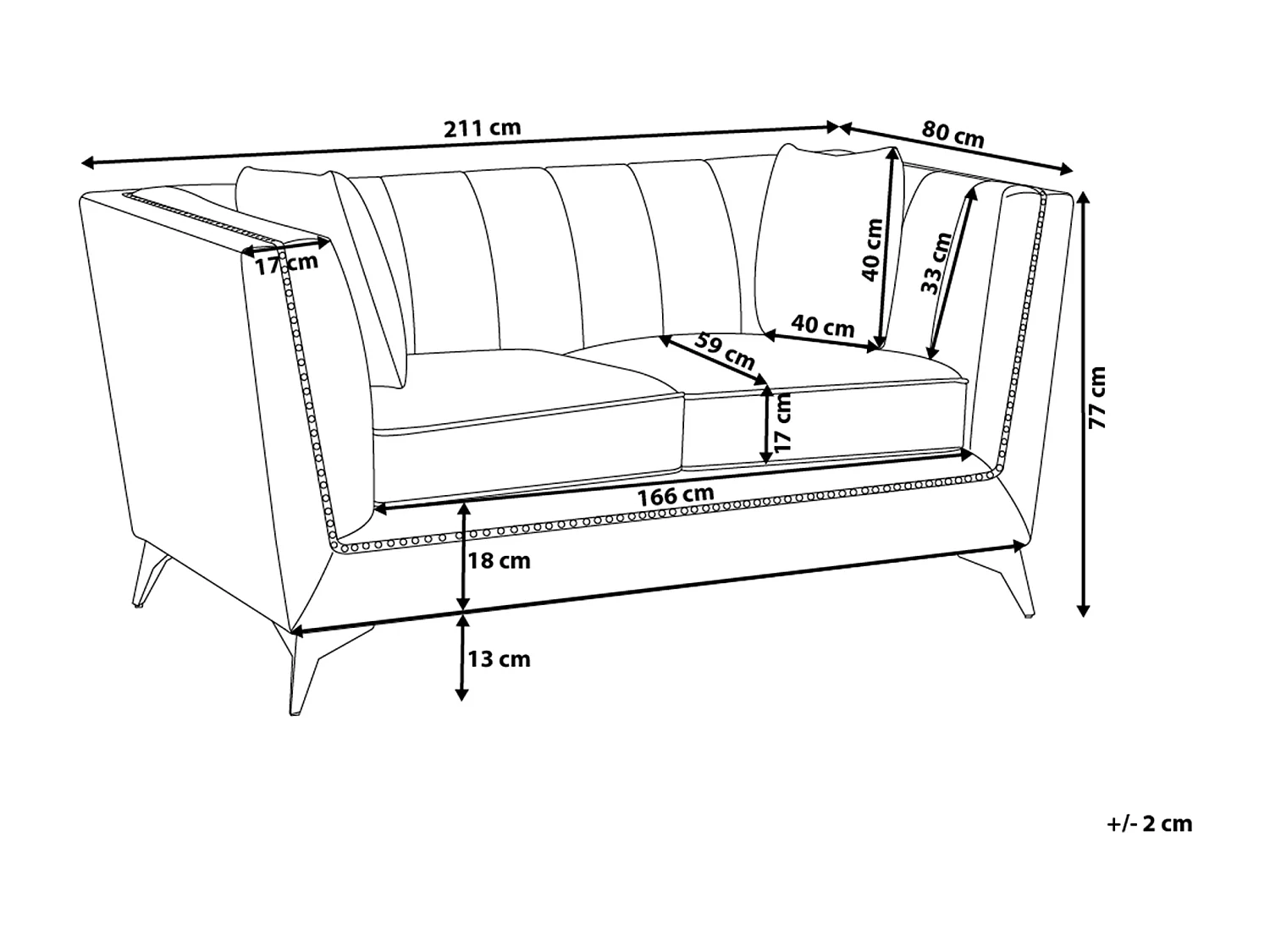 Sofa aus Samtstoff Blau-Grün 3-Sitzer modernes Wohnzimmer-Sofa Gaula