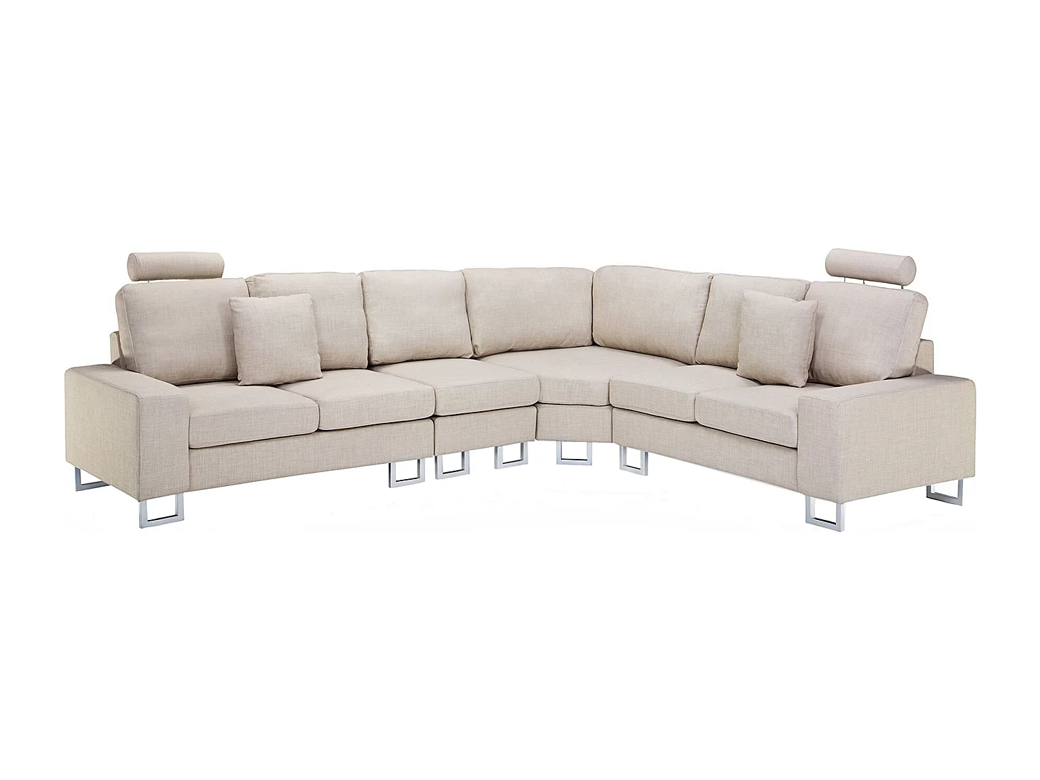 Narożnik STOCKHOLM Beżowy dla 6 osób Lewostronny