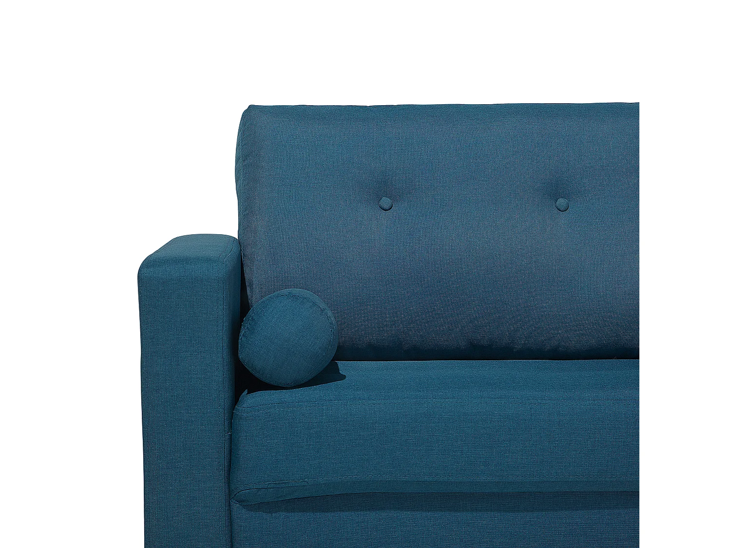 Canapé 2 places KALMAR Tissu Bleu azur