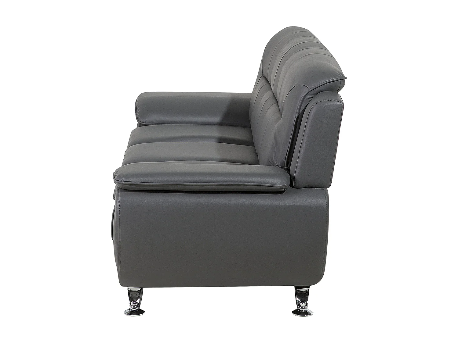 Canapé 3 places LEIRA II Cuir PU Gris