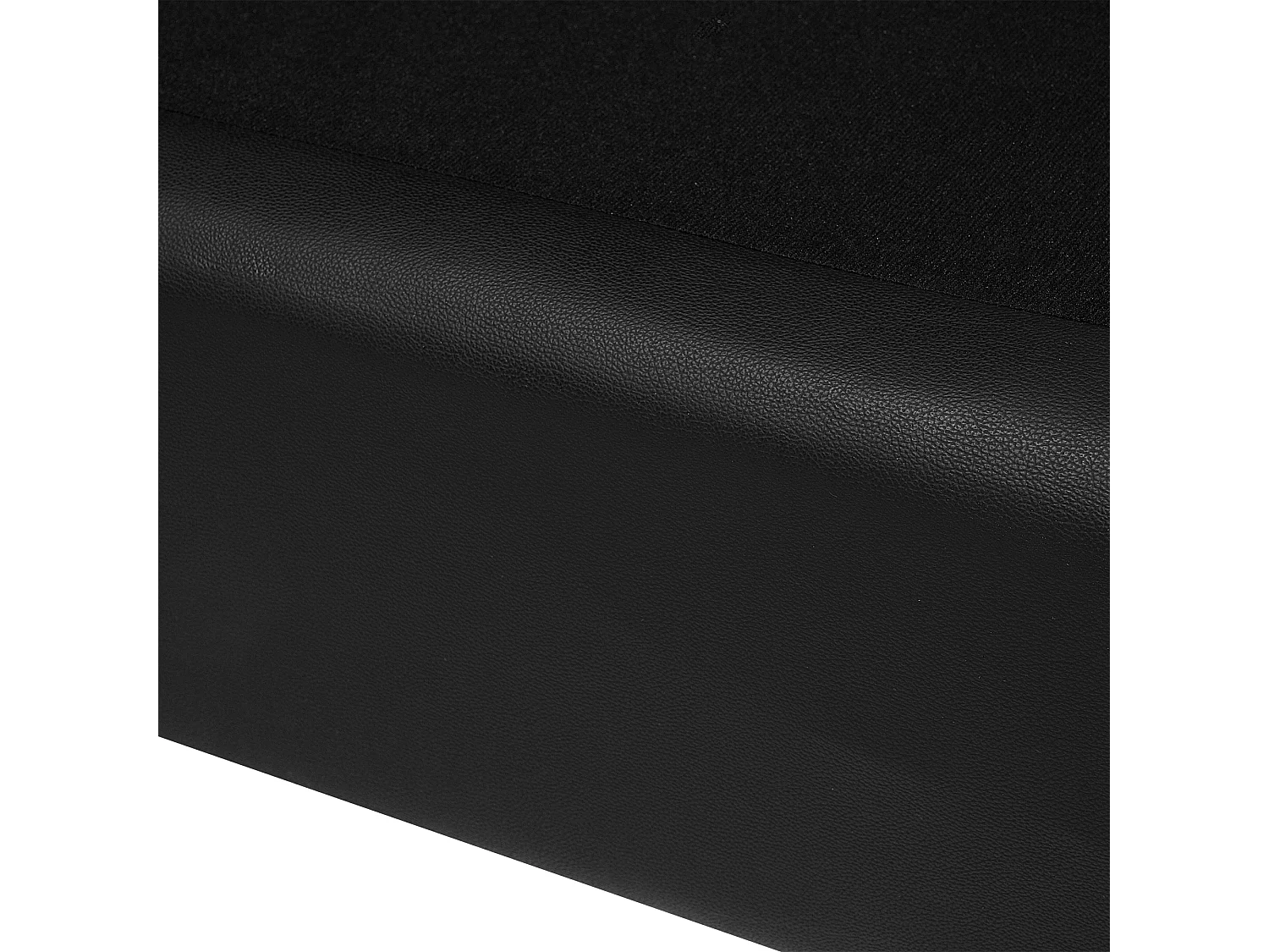 Sofá HELSINKI Pele Preto 2 lugares