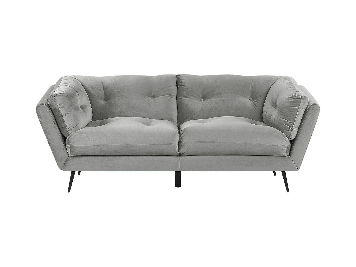 Canapé 3 places LENVIK Velours Gris