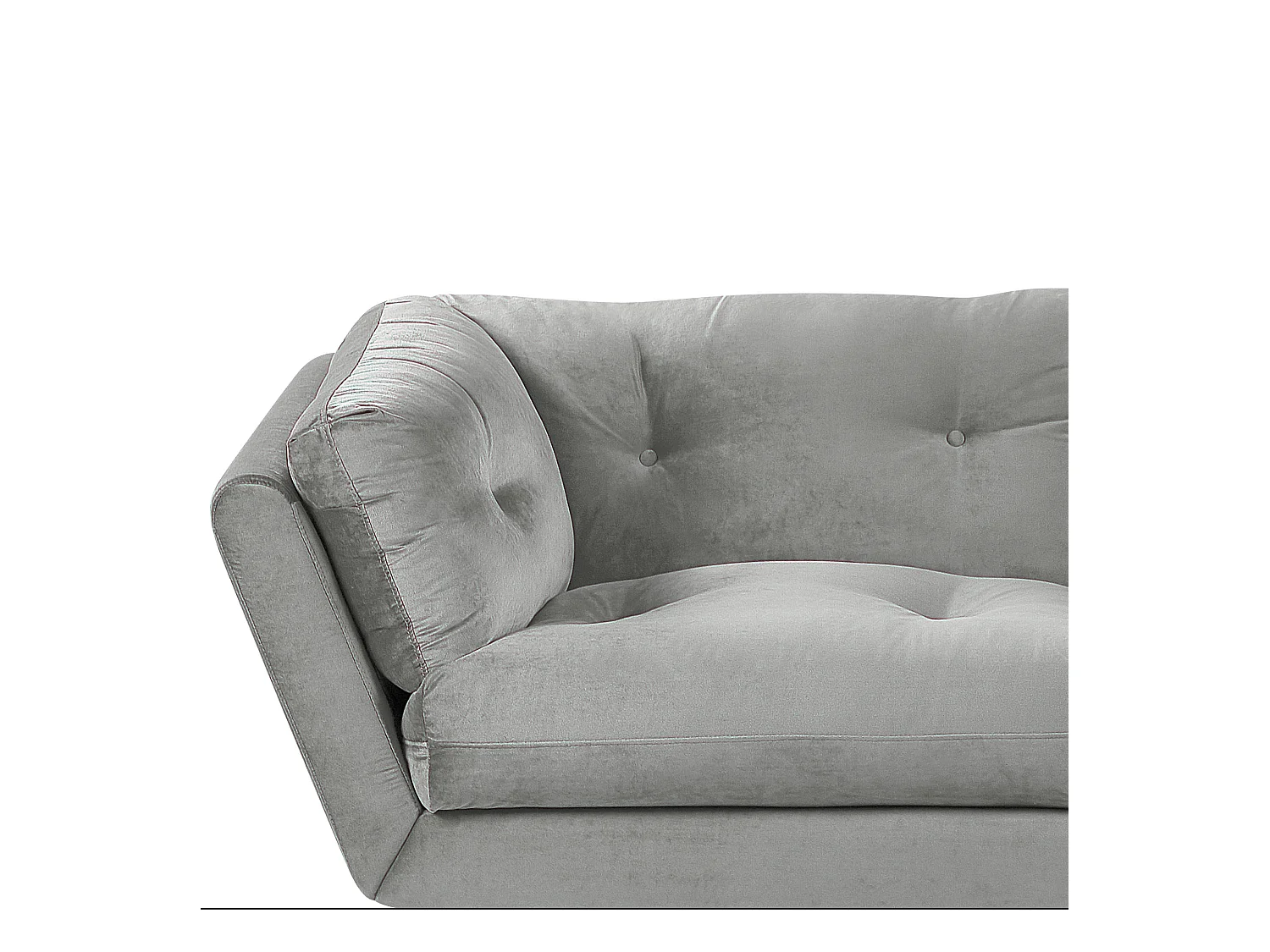 Canapé 3 places LENVIK Velours Gris