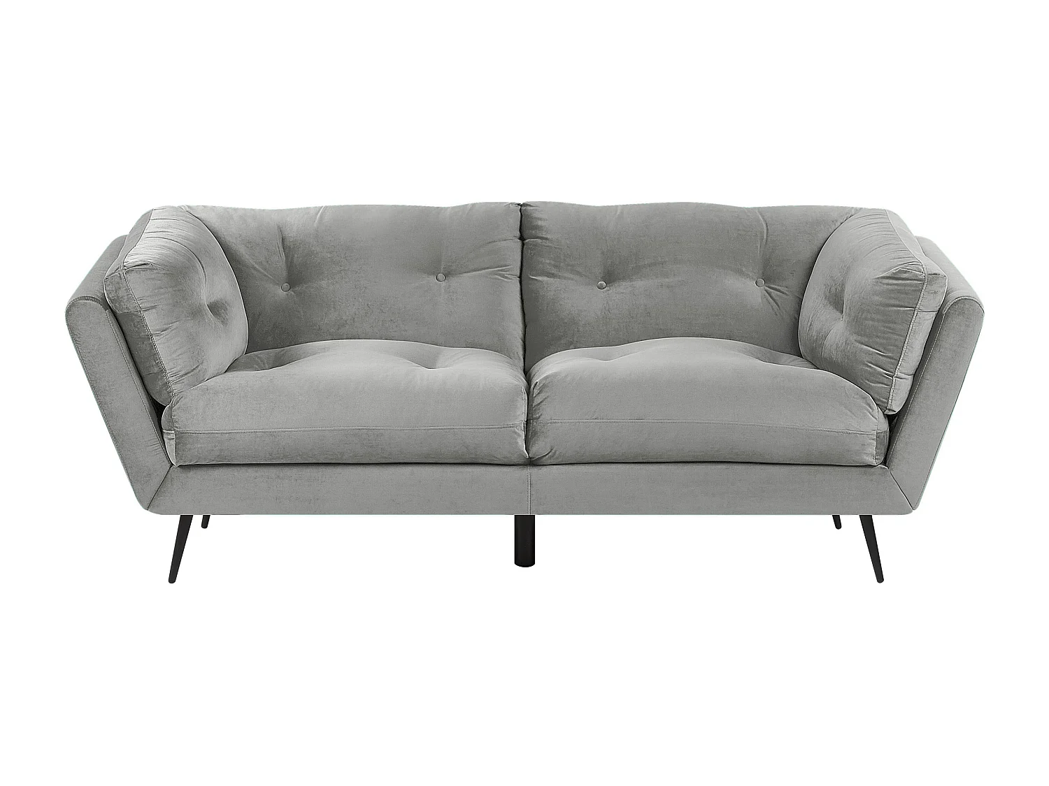 Canapé 3 places LENVIK Velours Gris