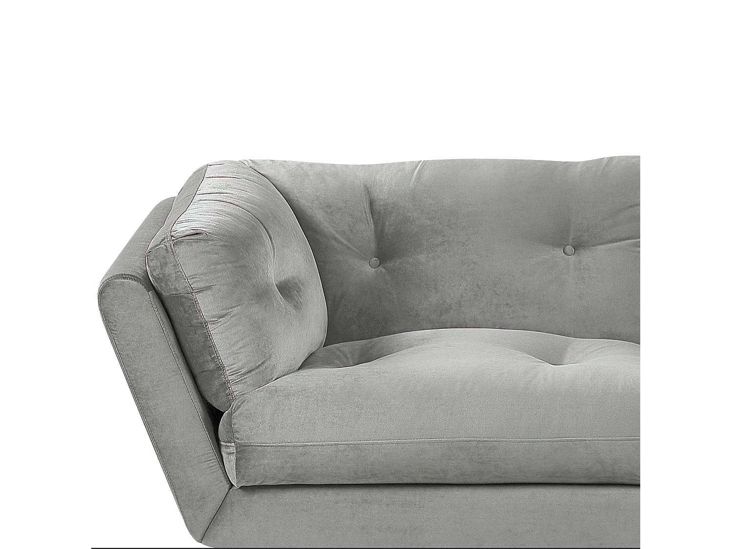 Canapé 3 places LENVIK Velours Gris