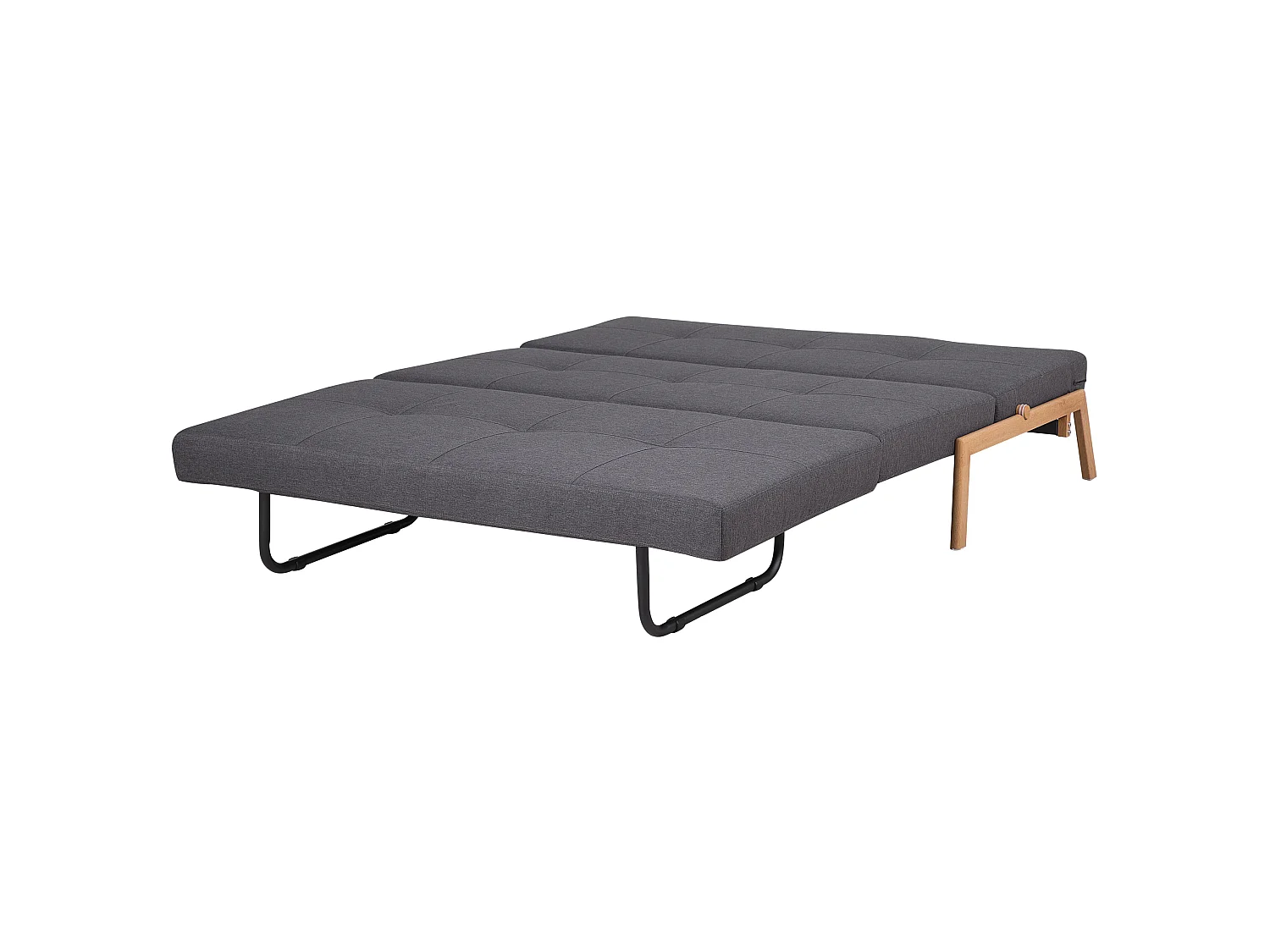 Canapé convertible 2 places en coton gris EDLAND