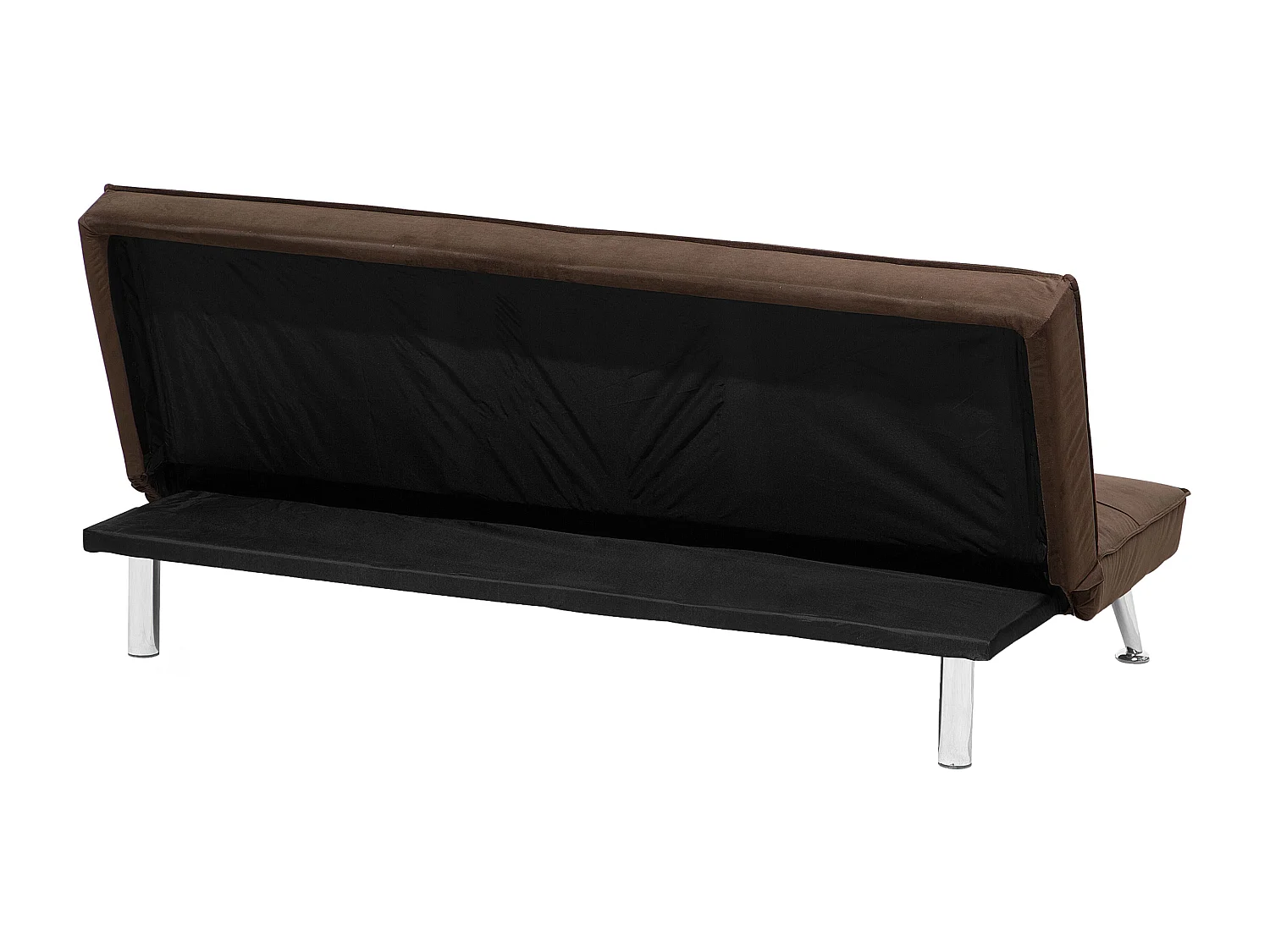 Canapé-lit 3 places HASLE Tissu Marron