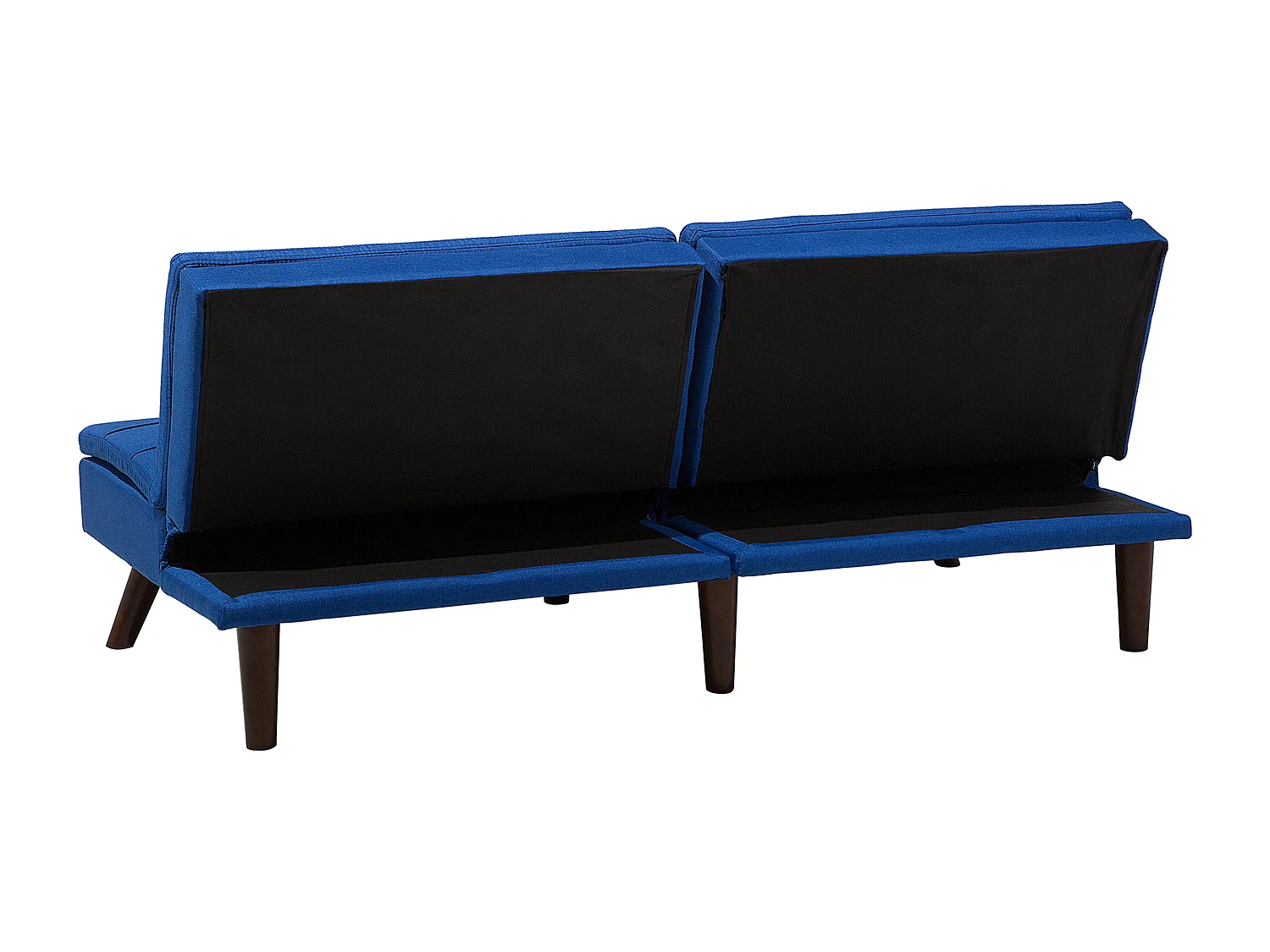 Divano letto RONNE Tessuto Blu marino 3 posti