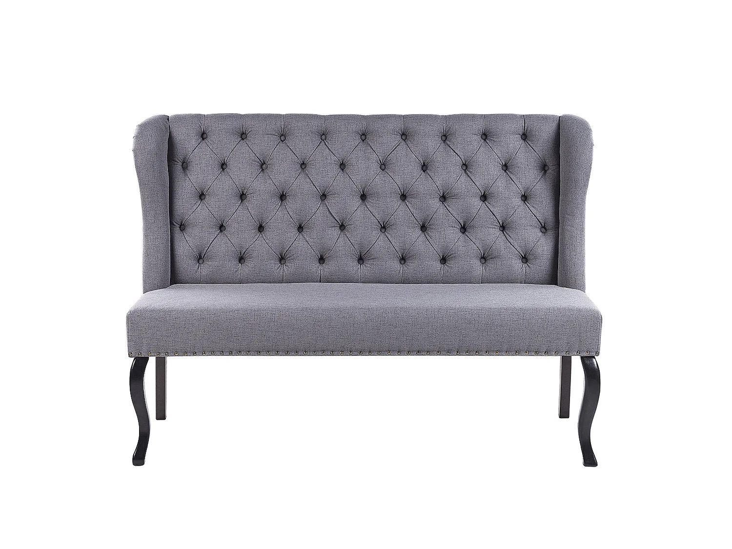 Banc rembourré 2 places TORSBY Tissu Gris