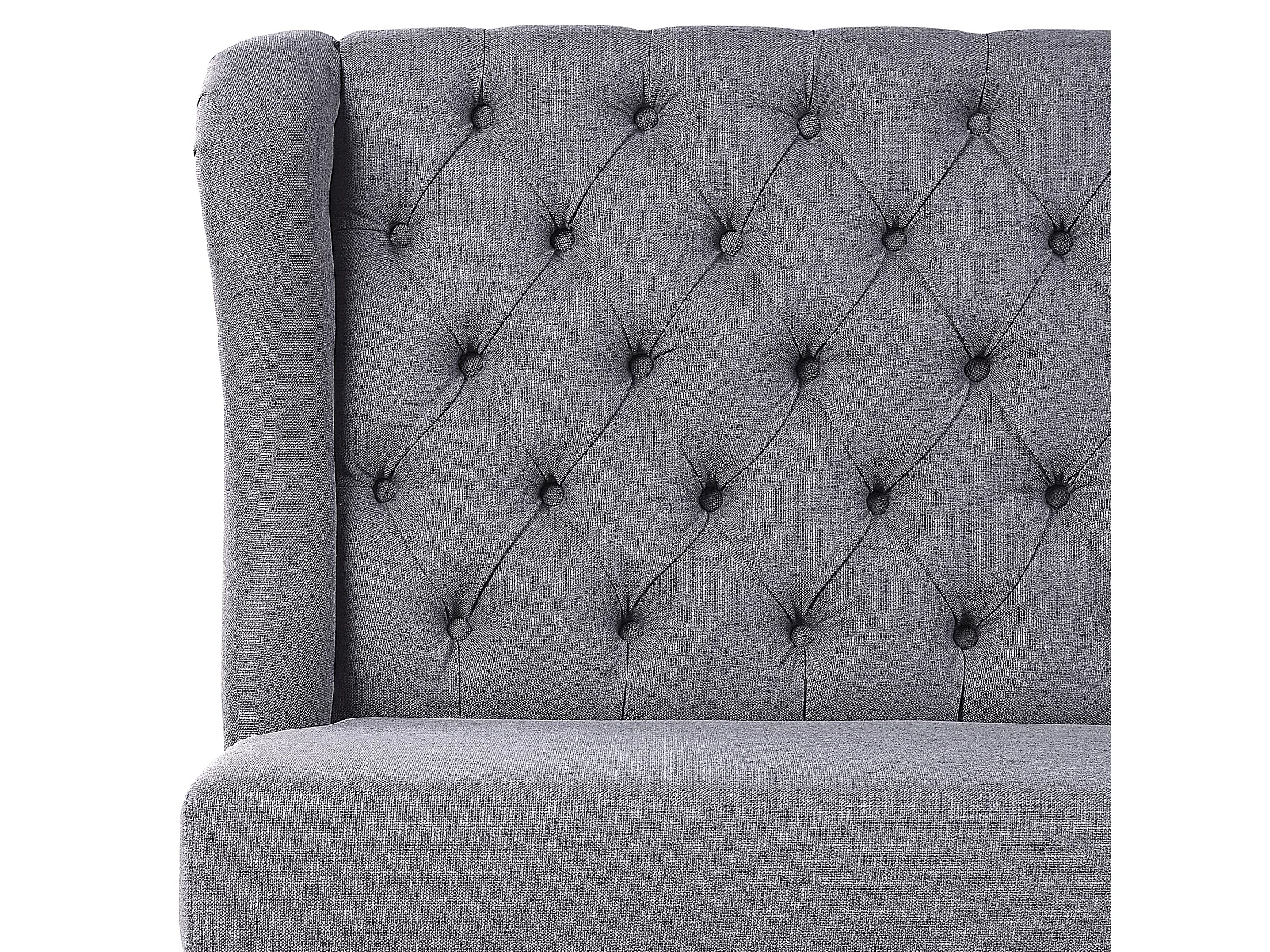 Gestoffeerde bank TORSBY Stof Grijs 2-zitter