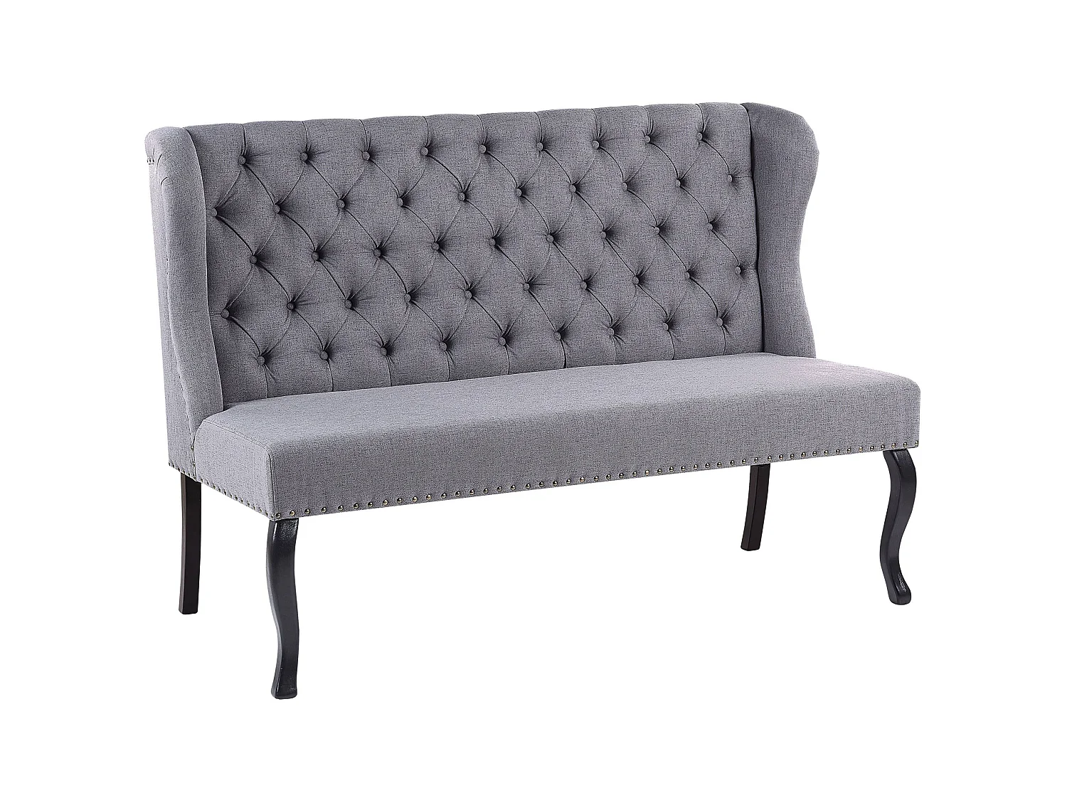 Canapé 2 places en coton banc gris TORSBY