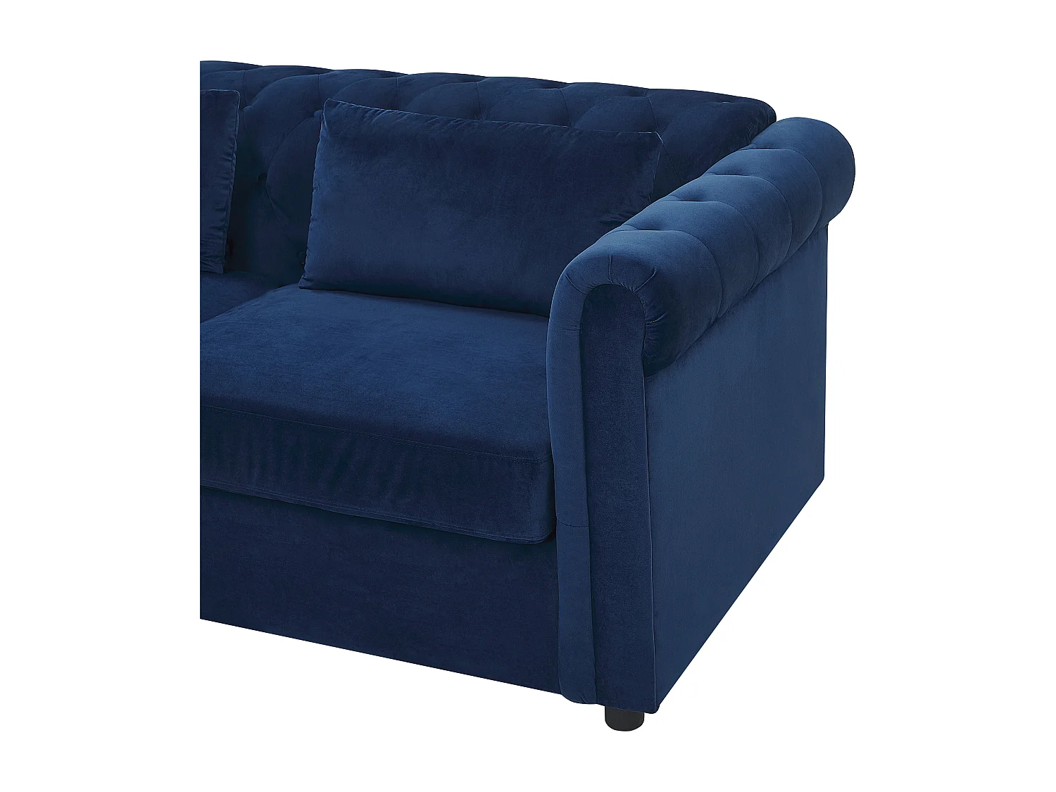 Divano letto CHESTERFIELD Velluto Blu 3 posti