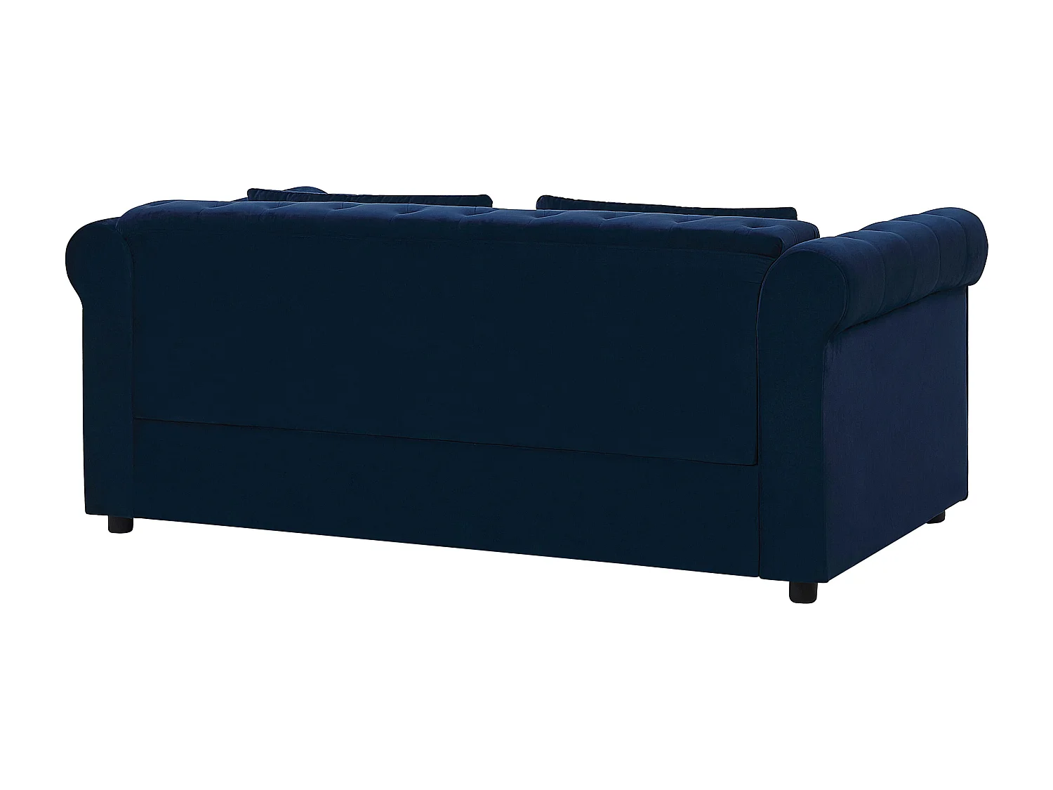 Divano letto CHESTERFIELD Velluto Blu 3 posti