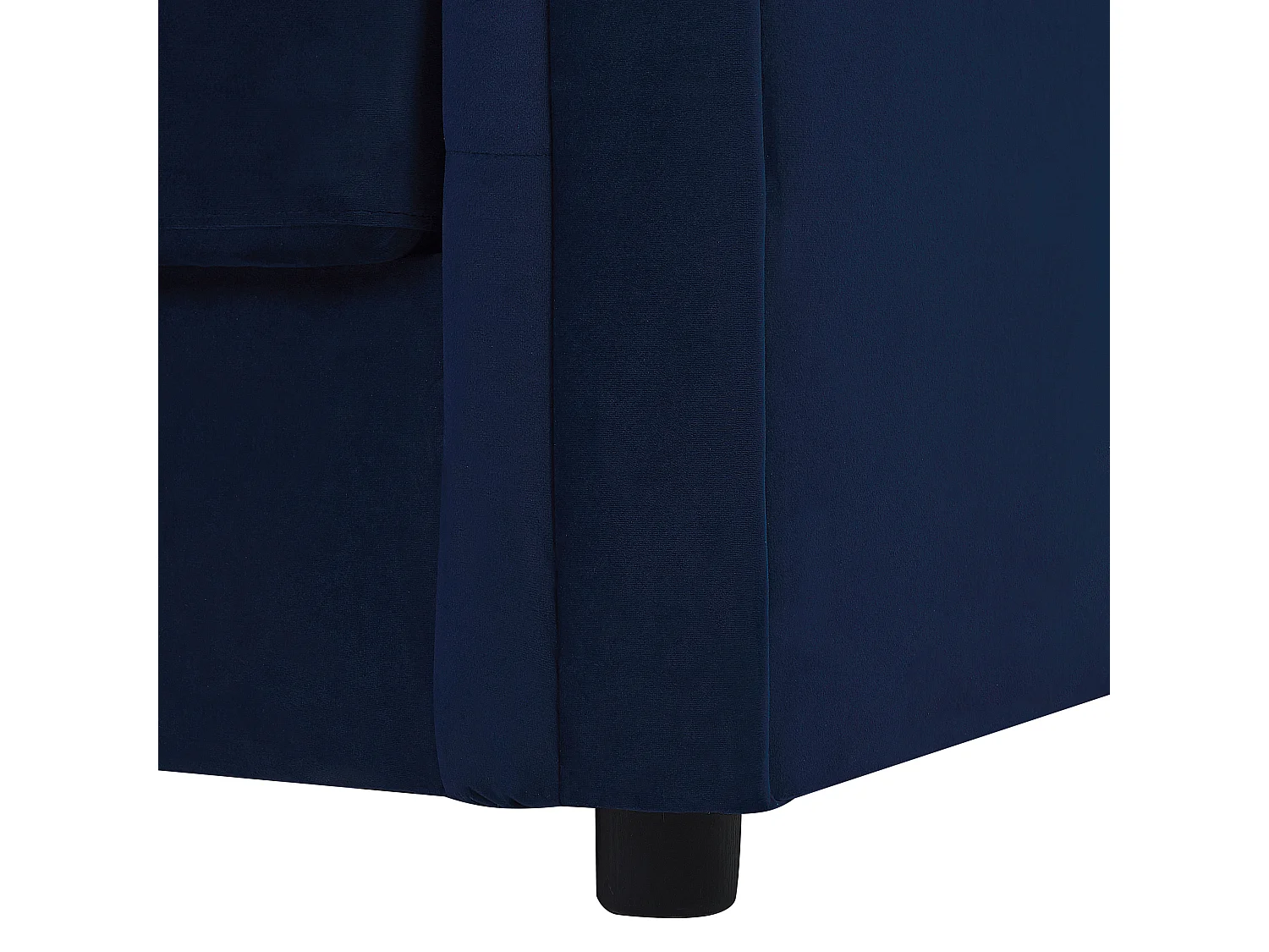 Schlafsofa CHESTERFIELD Samtstoff Blau 3-Sitzer