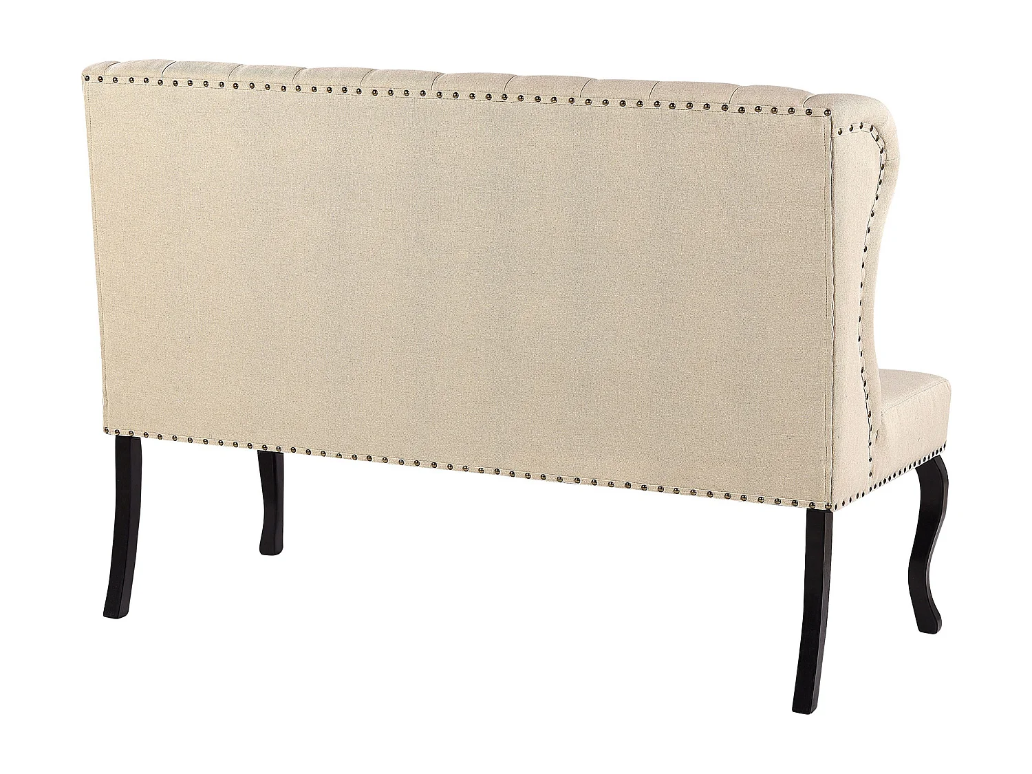 Banc rembourré 2 places TORSBY Tissu Beige