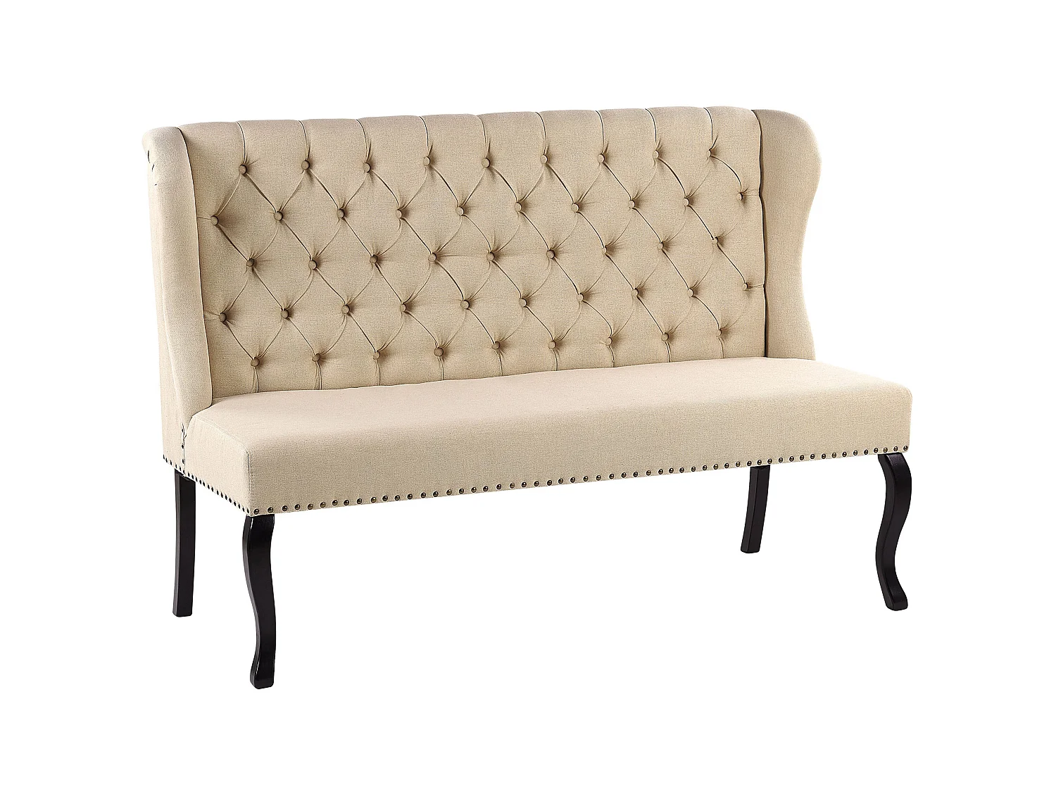 Canapé 2 places en coton banc beige TORSBY