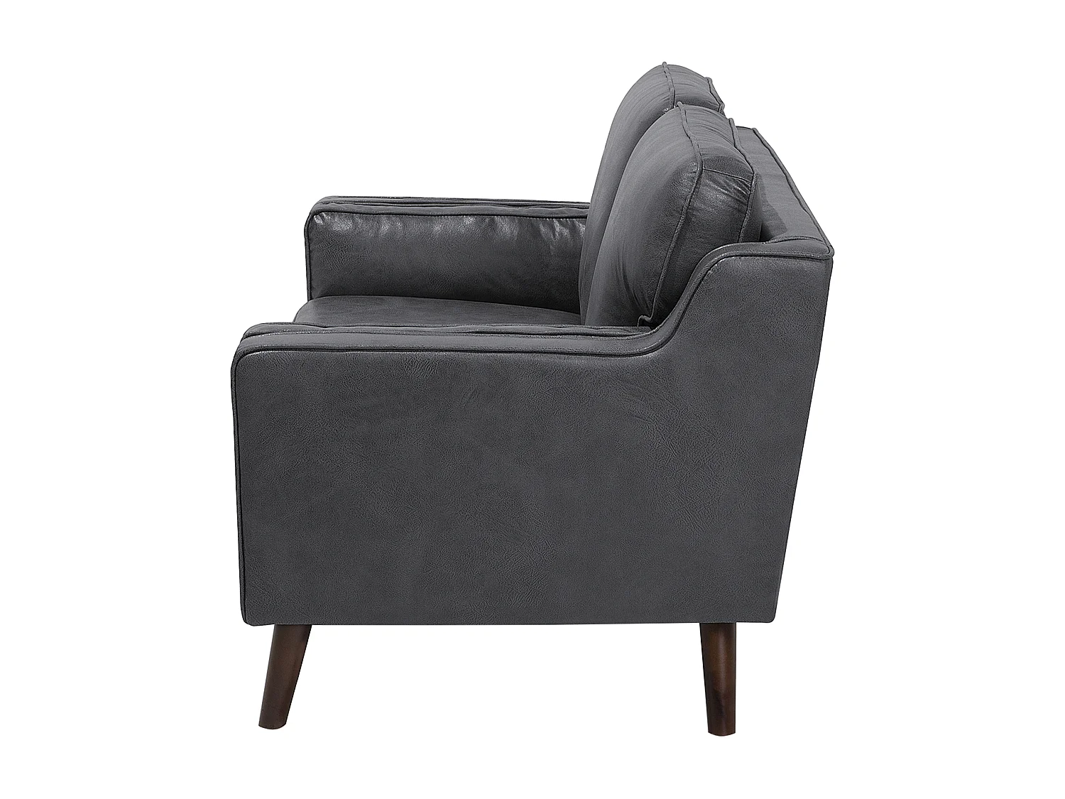 Sofa LOKKA Ekoskóra Szary dla 2 osób