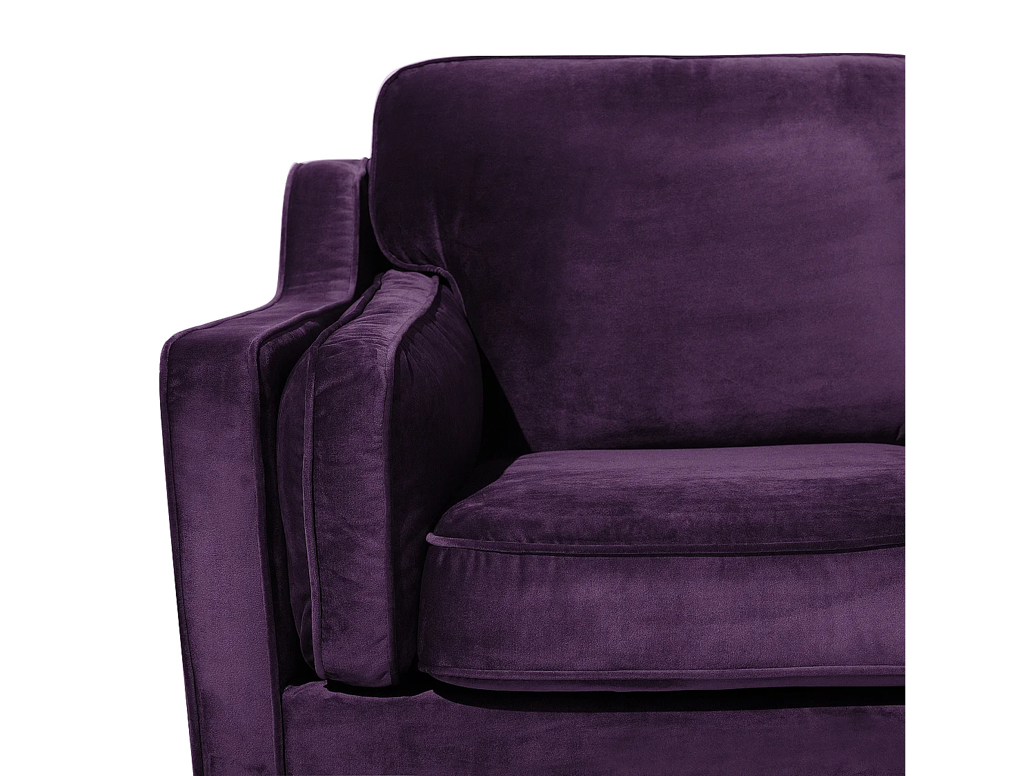 Canapé 2 places LOKKA Velours Pourpre