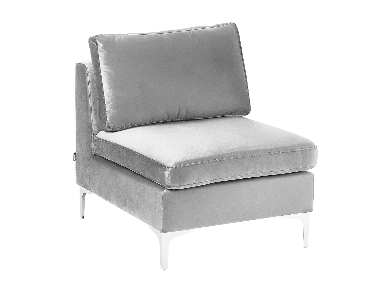 Canapé modulable 3 places EVJA Velours Gris
