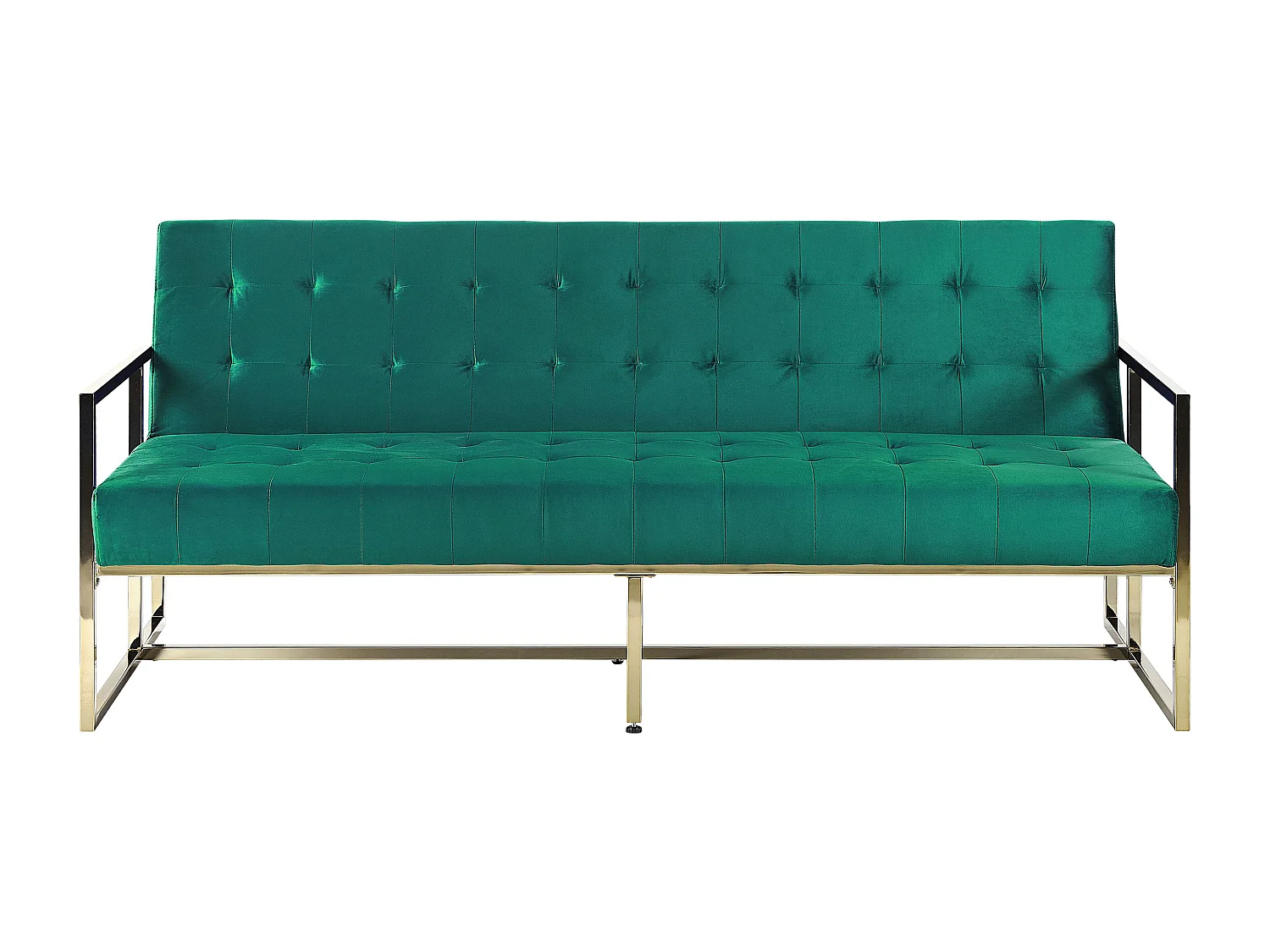 Eleganter 3-Sitzer Schlaffunktion klassisches Design smaragdgrün Marstal