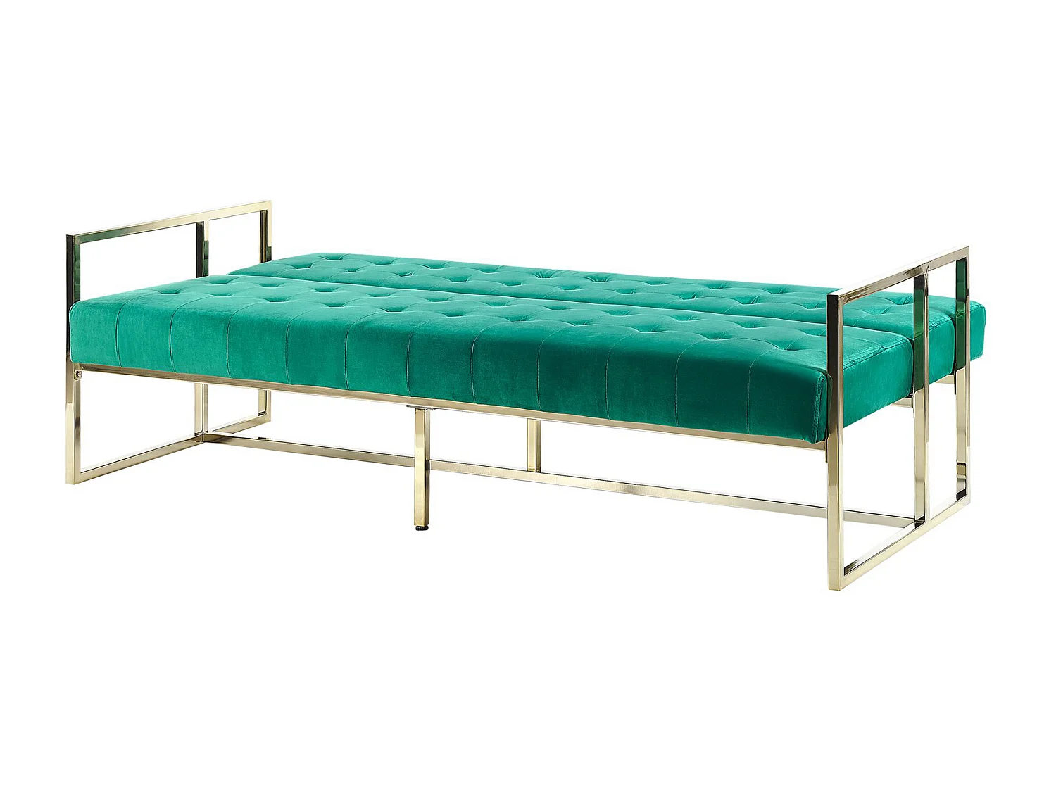 Eleganter 3-Sitzer Schlaffunktion klassisches Design smaragdgrün Marstal