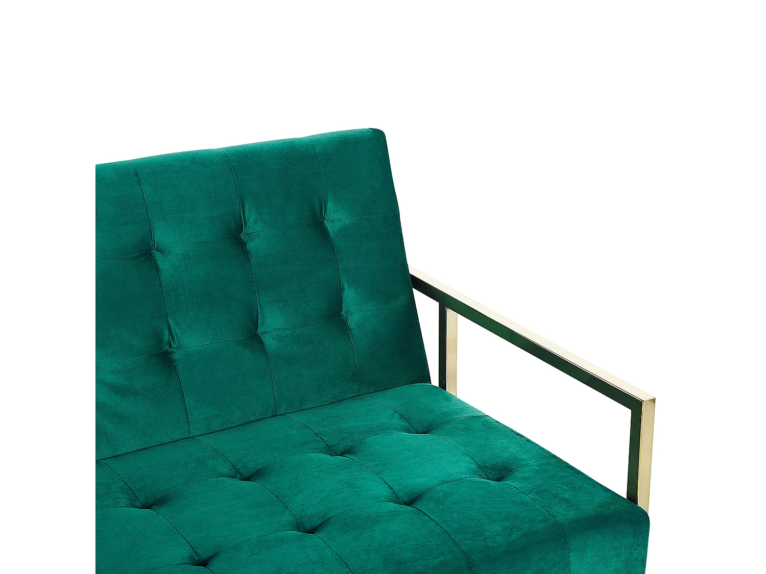 Eleganter 3-Sitzer Schlaffunktion klassisches Design smaragdgrün Marstal