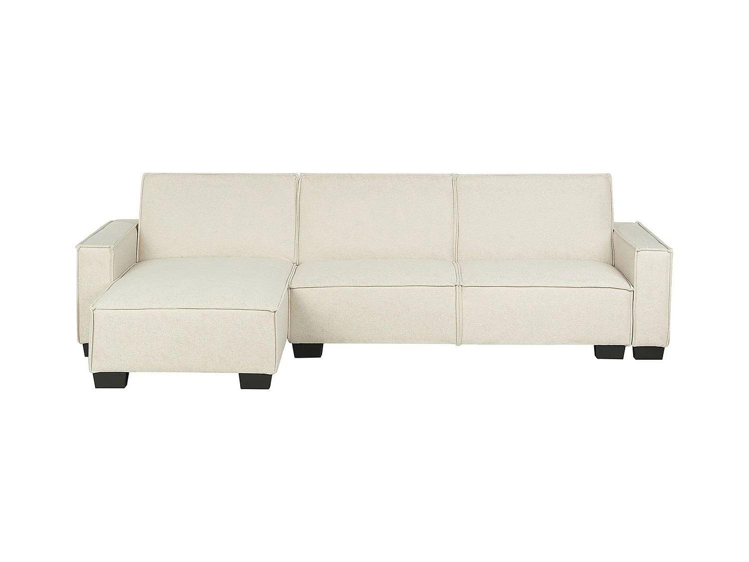 - Canapé Angle à gauche - Romedal - Tissu, Beige