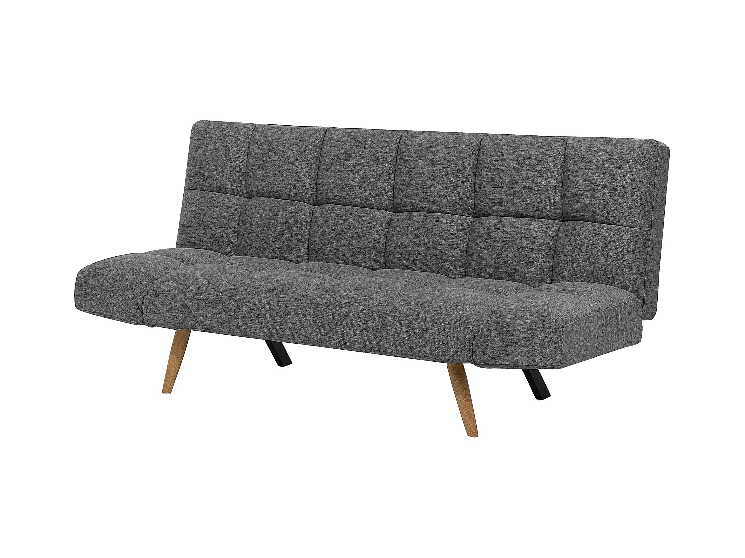 Canapé-lit 2 places INGARO Tissu Gris foncé